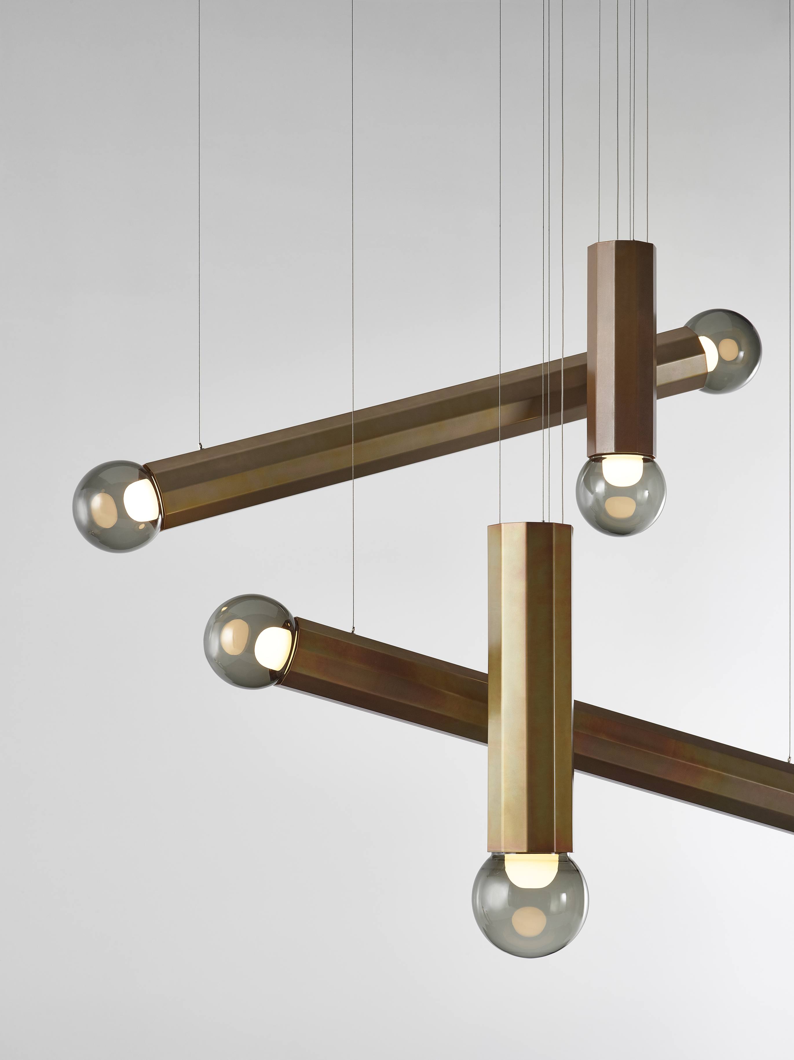 Prisma -Metall -Leuchte -Leuchten -Lampe