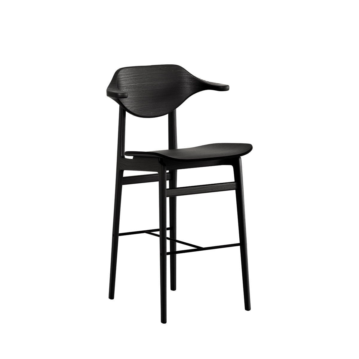 BUFALA Customized Bar Stool with Wooden Base