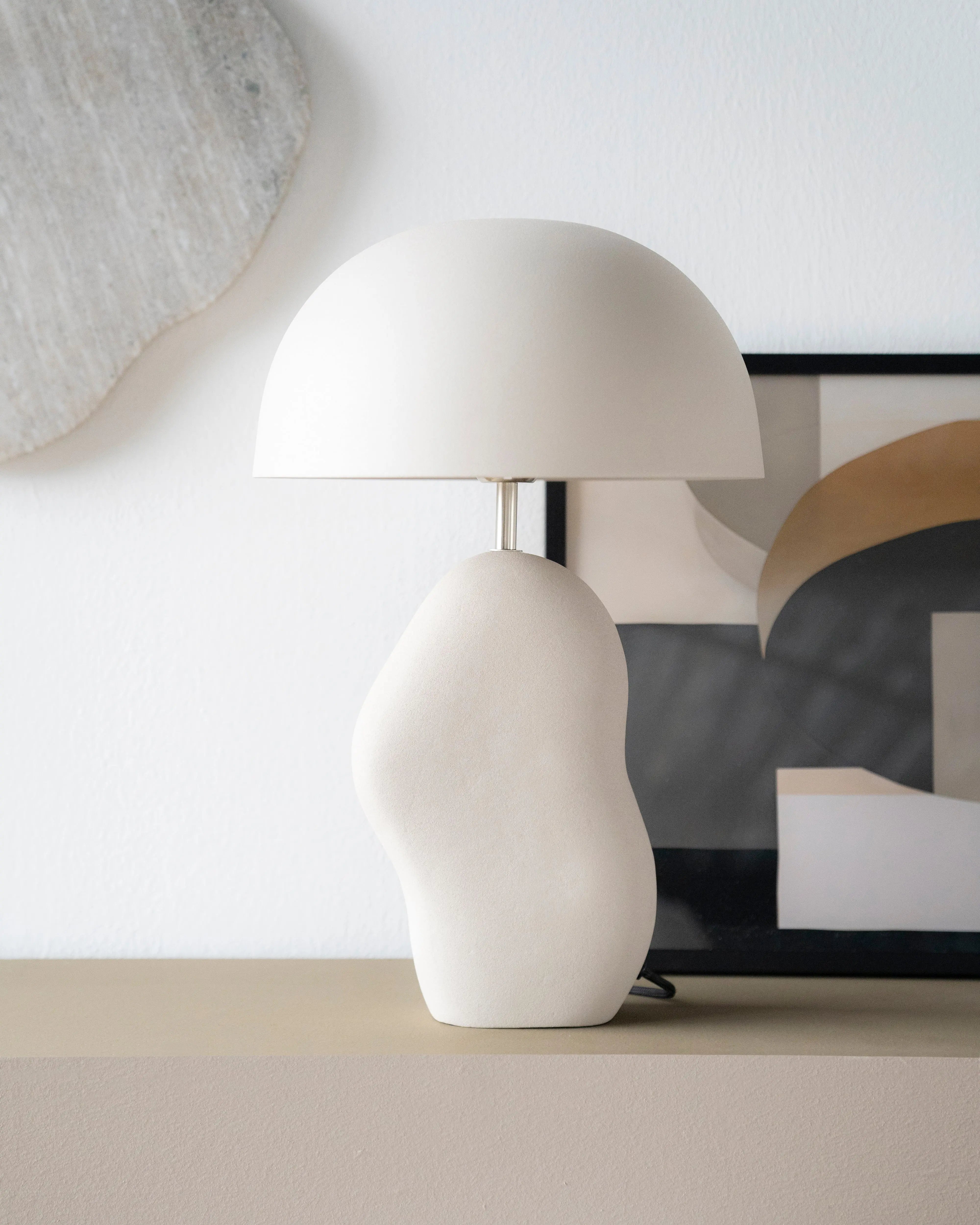 Lampa stołowa AIZU kremowy, marka By Boo