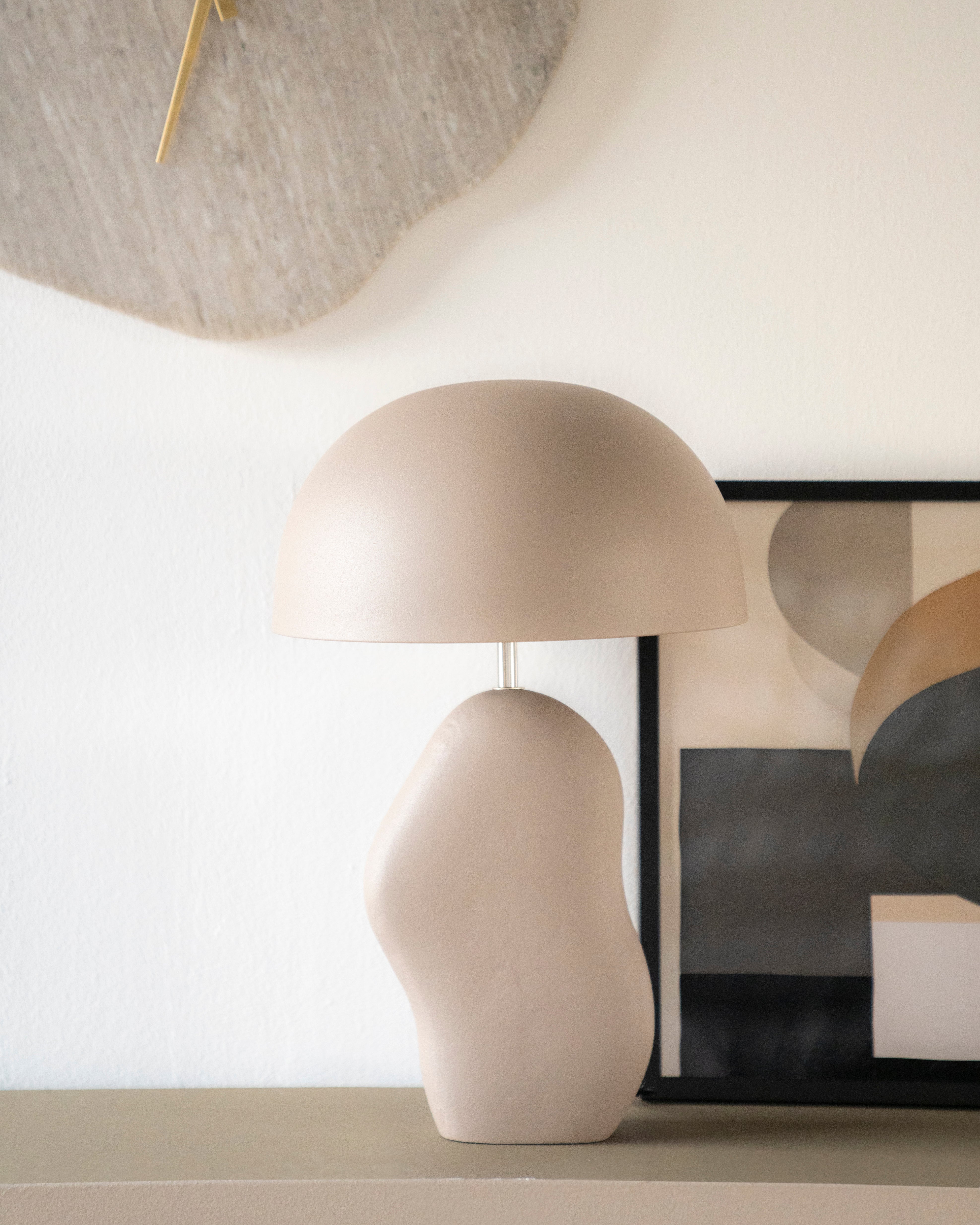 Tischlampe AIZU beige