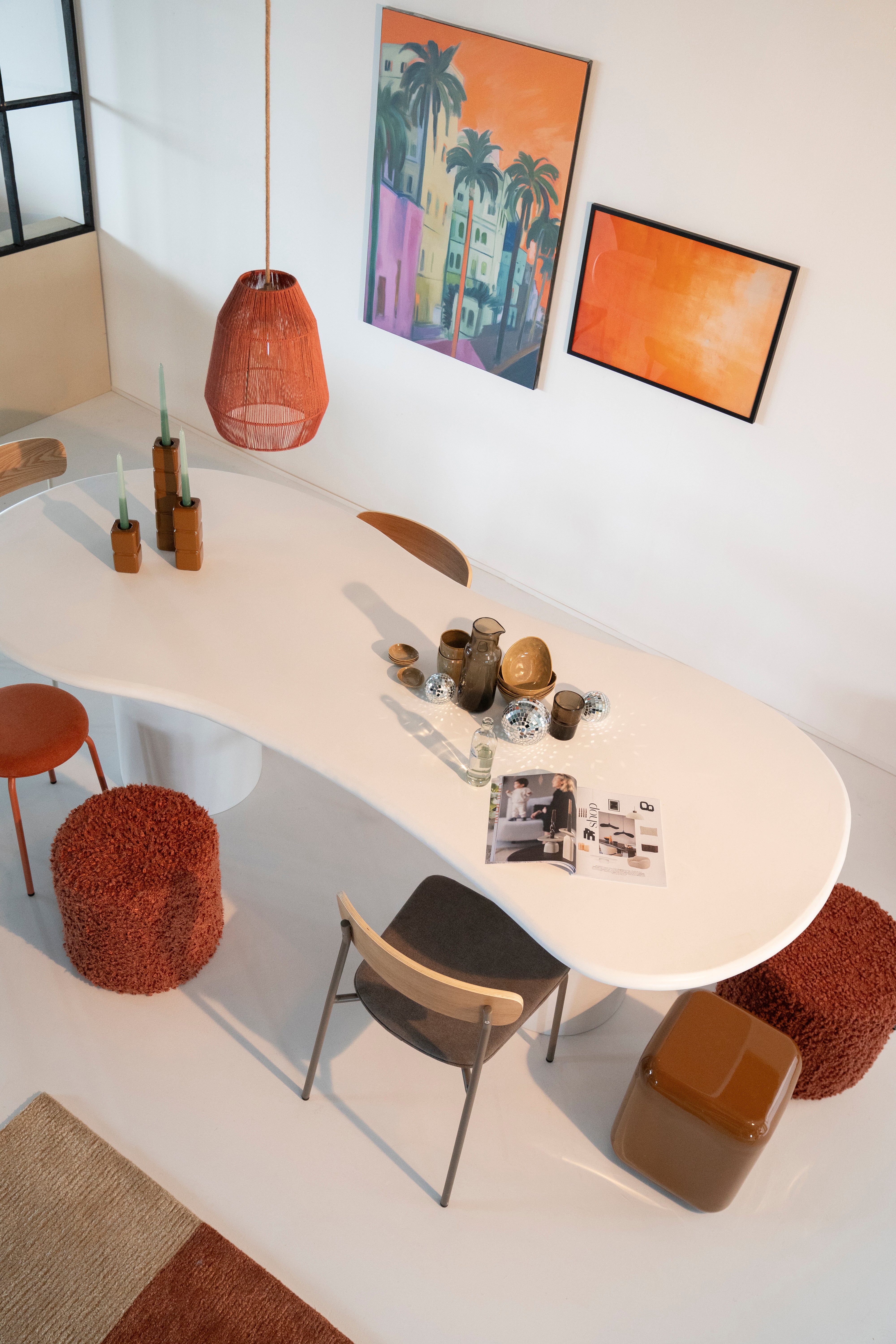DIXON taupe stool
