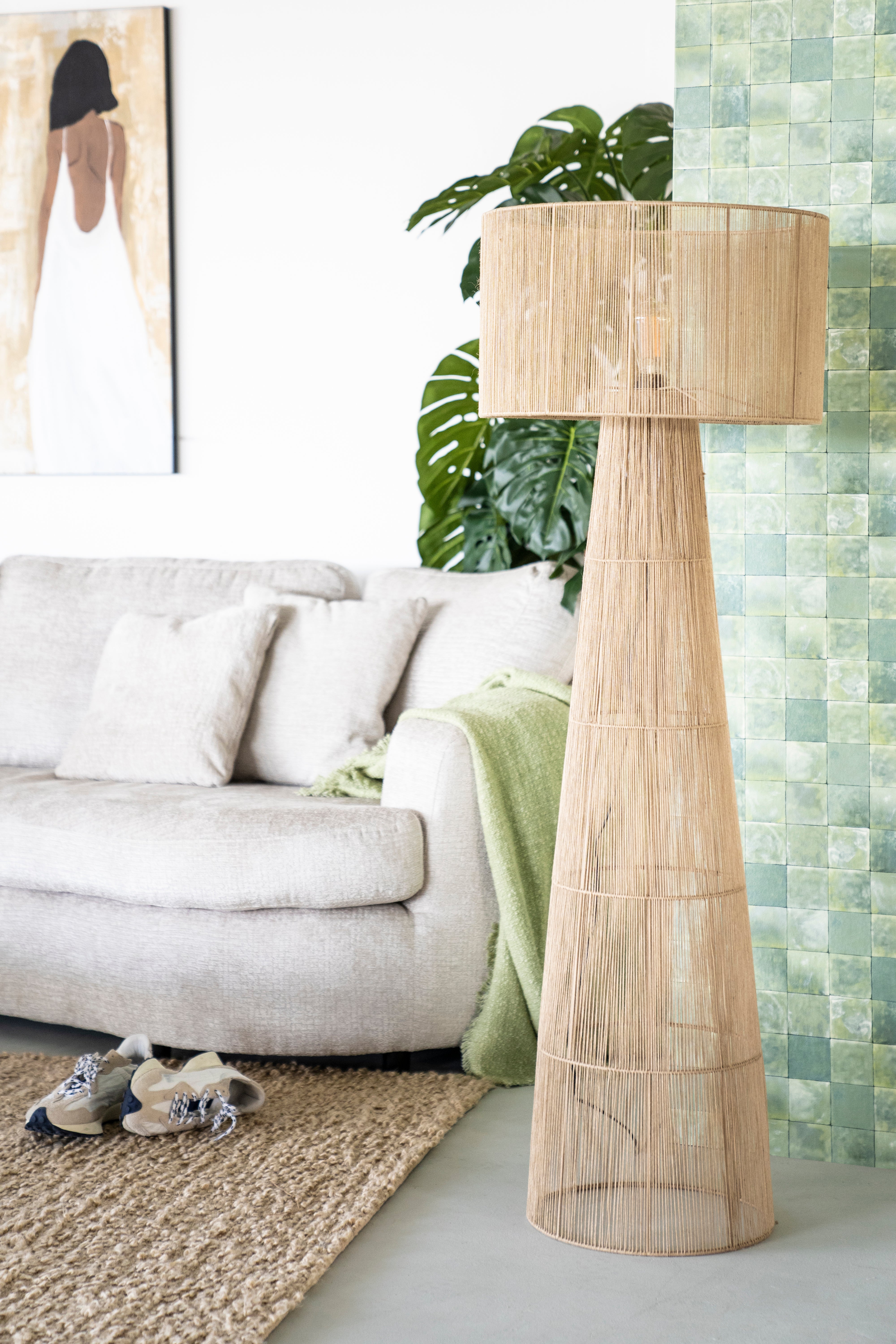Stehlampe OSHU Jute