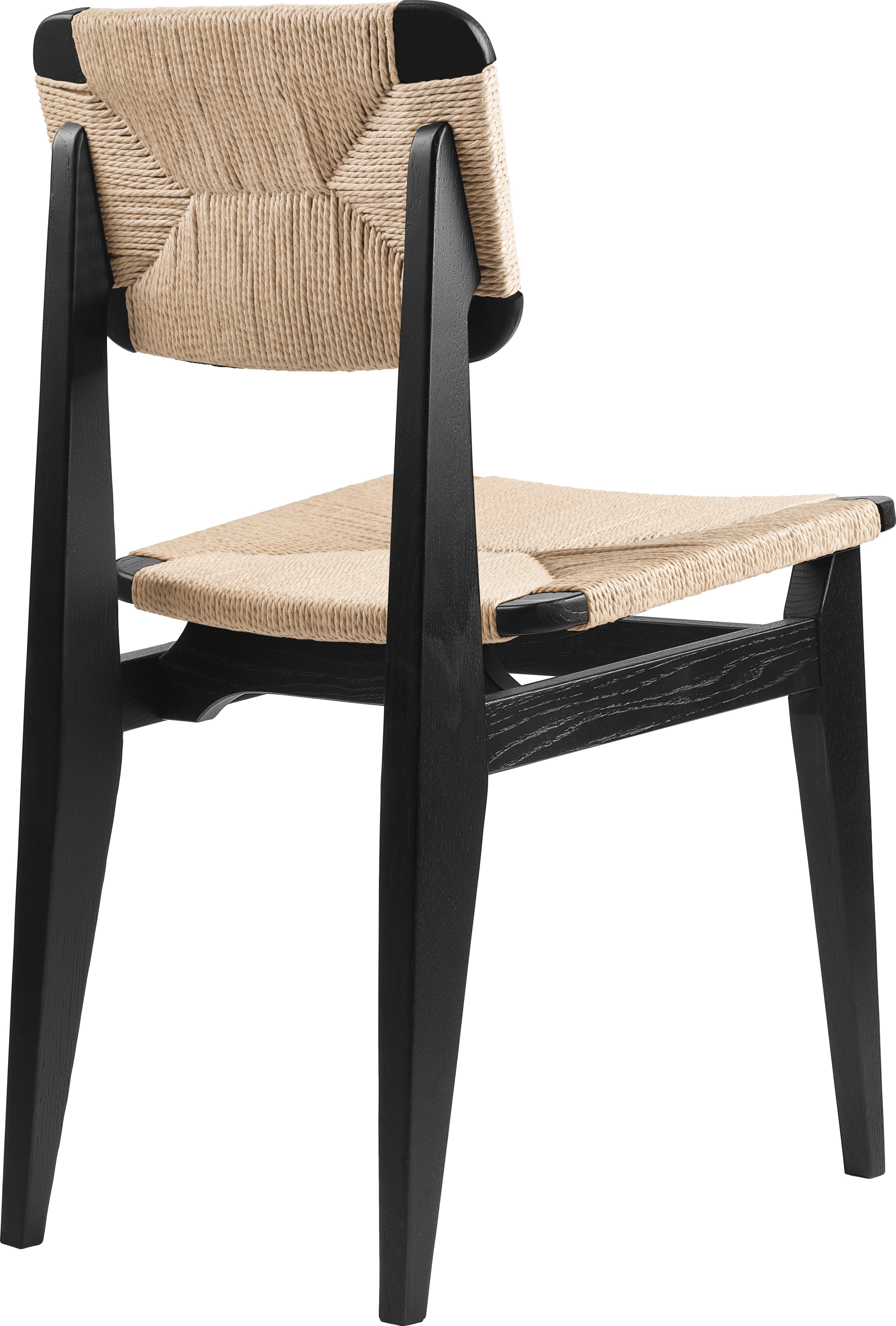 C-CHAIR Stuhl aus schwarzem Eichenholz