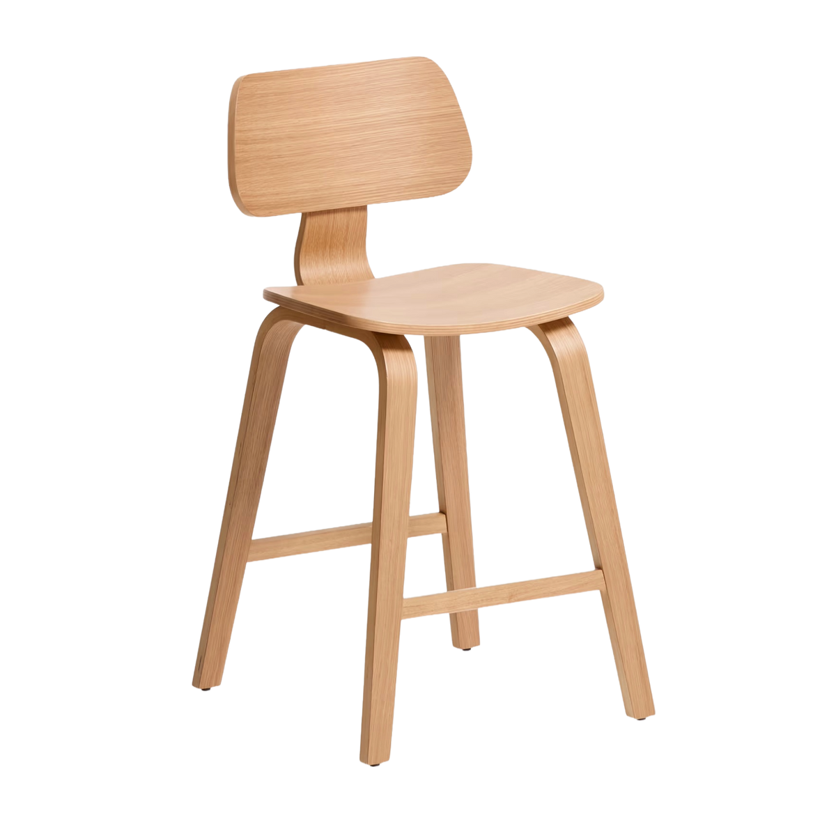 GENA Bar Stool in Oak Veneer