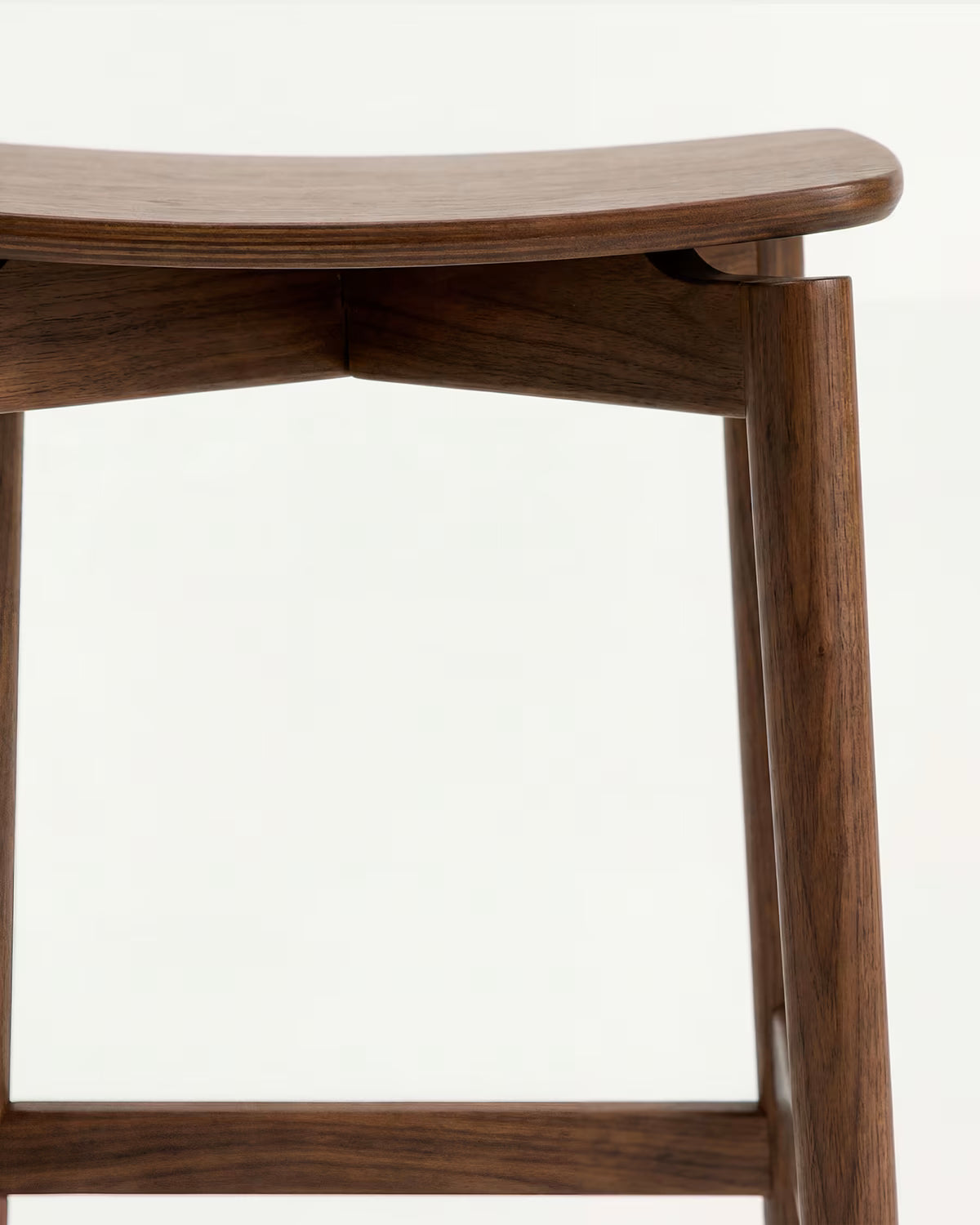 EVERA stool in dark oak veneer
