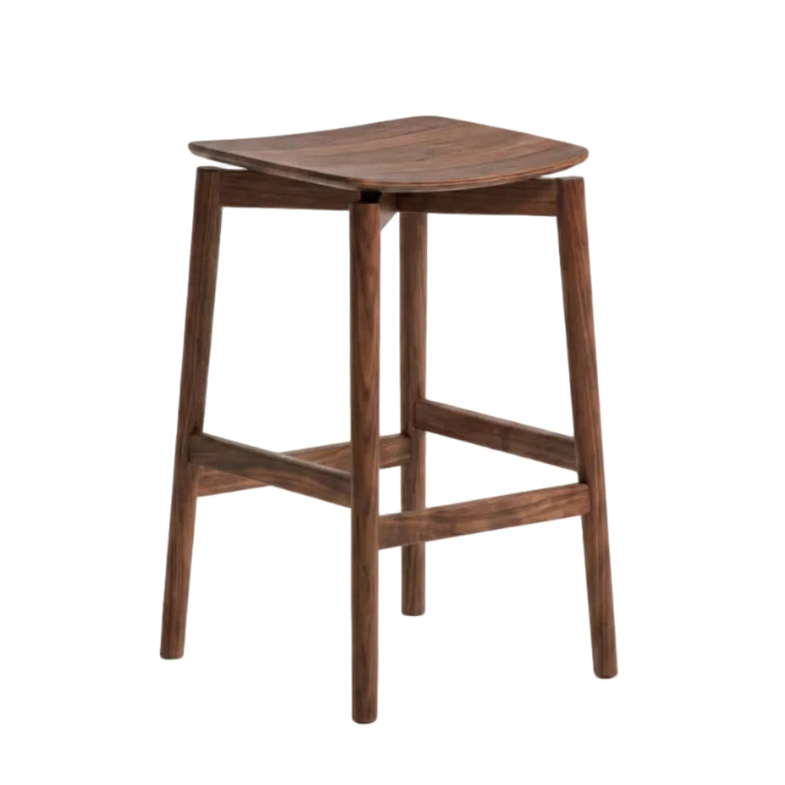 EVERA stool in dark oak veneer