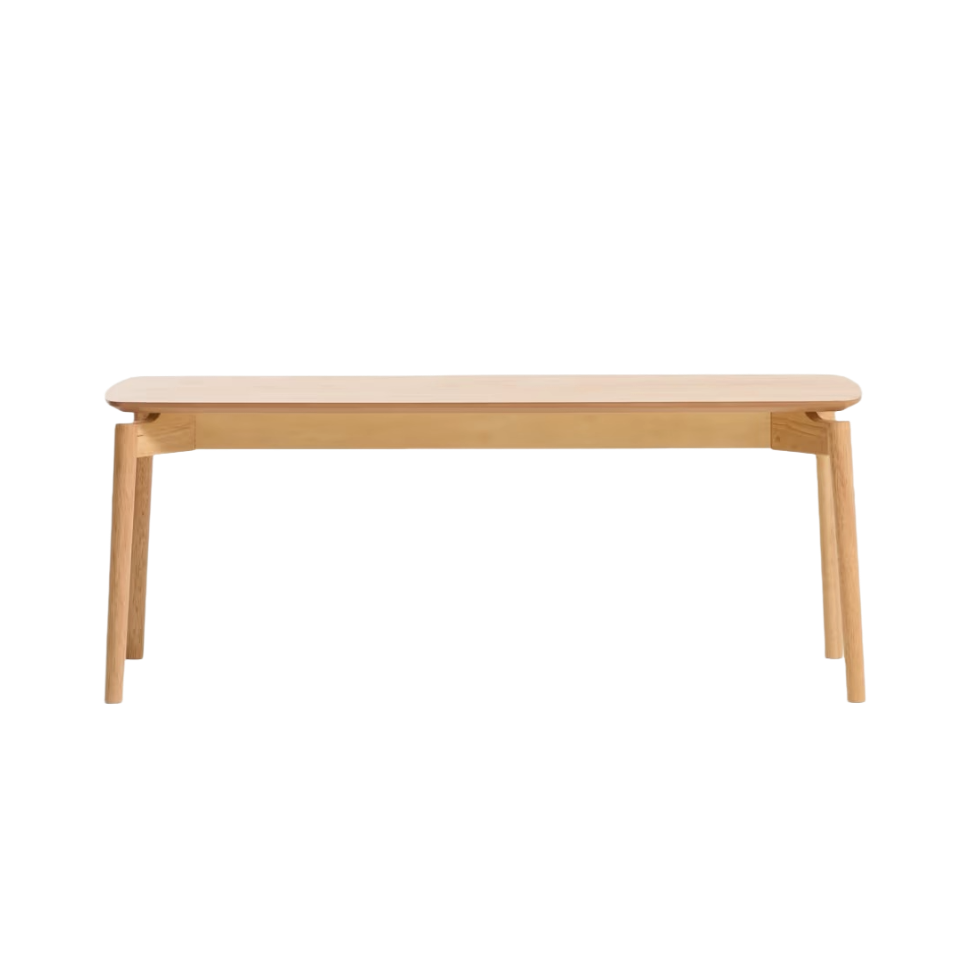 EVERA bench with oak veneer