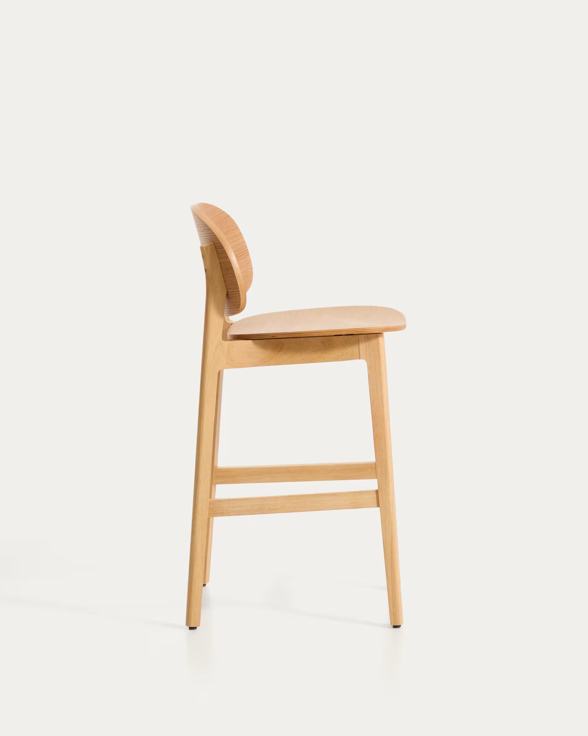 LUDARA Bar Stool with Oak Veneer