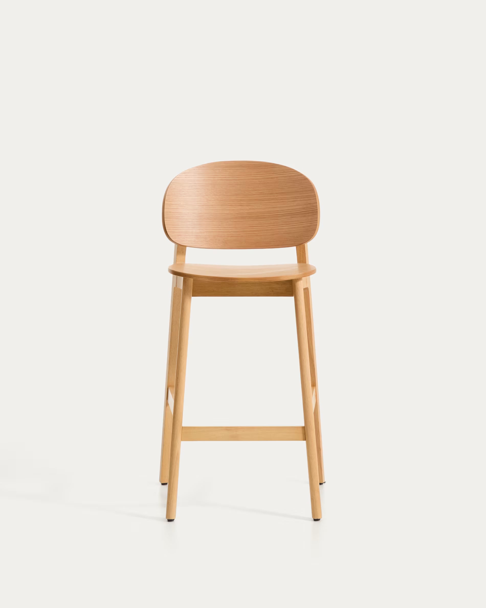 LUDARA Bar Stool with Oak Veneer
