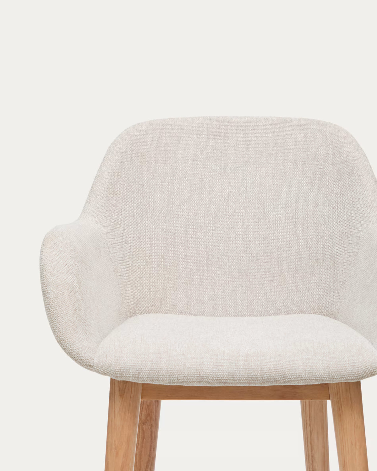 Beige riding chair with ash base