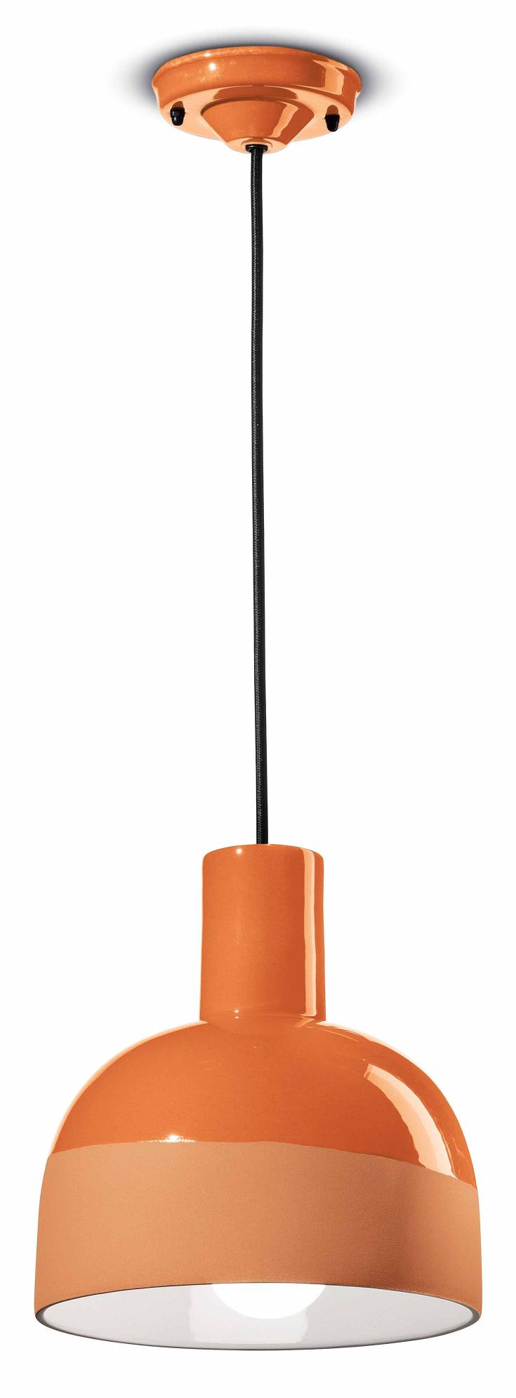 Keramik-Pendelleuchte CAXIXI orange