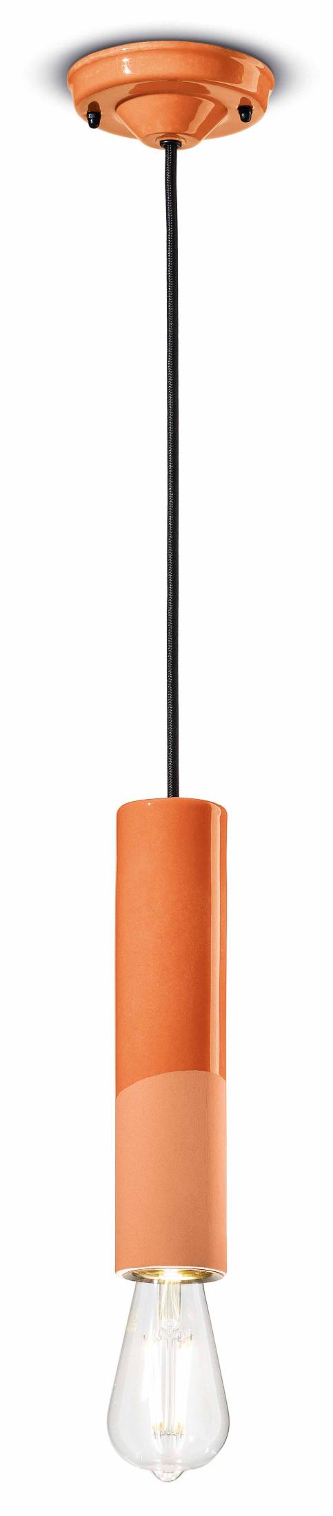 Ceramic hanging lamp PI orange