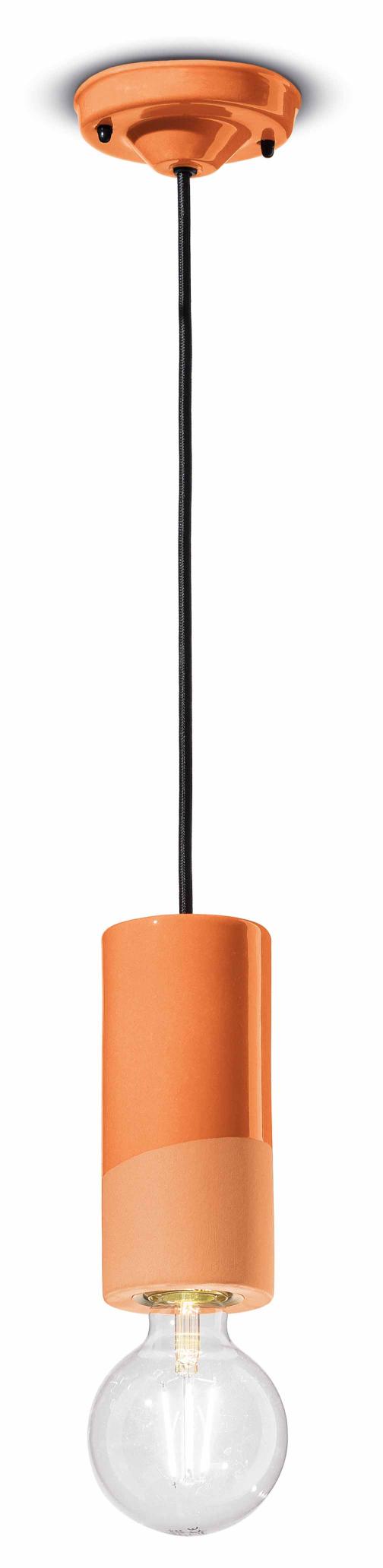 Ceramic hanging lamp PI orange