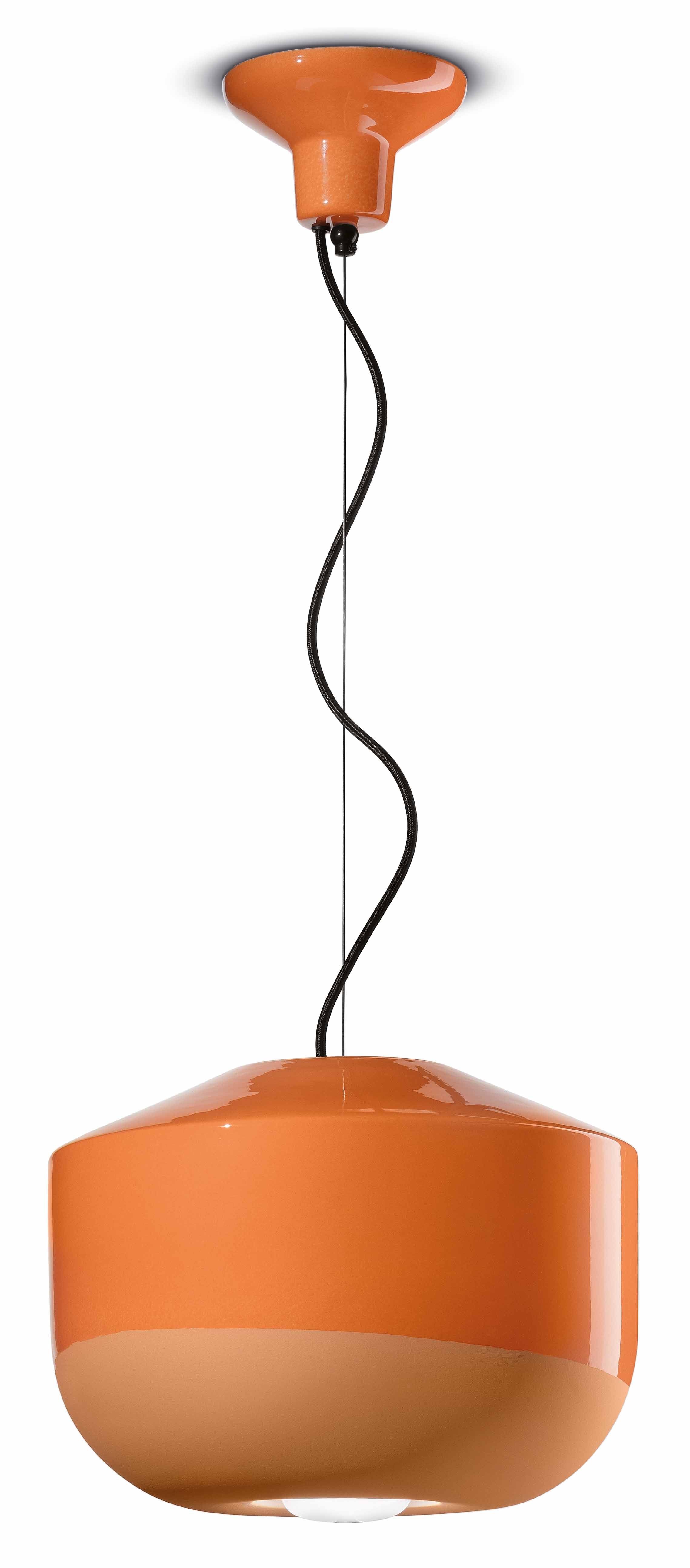 BELLOTA Keramik-Pendelleuchte, orange