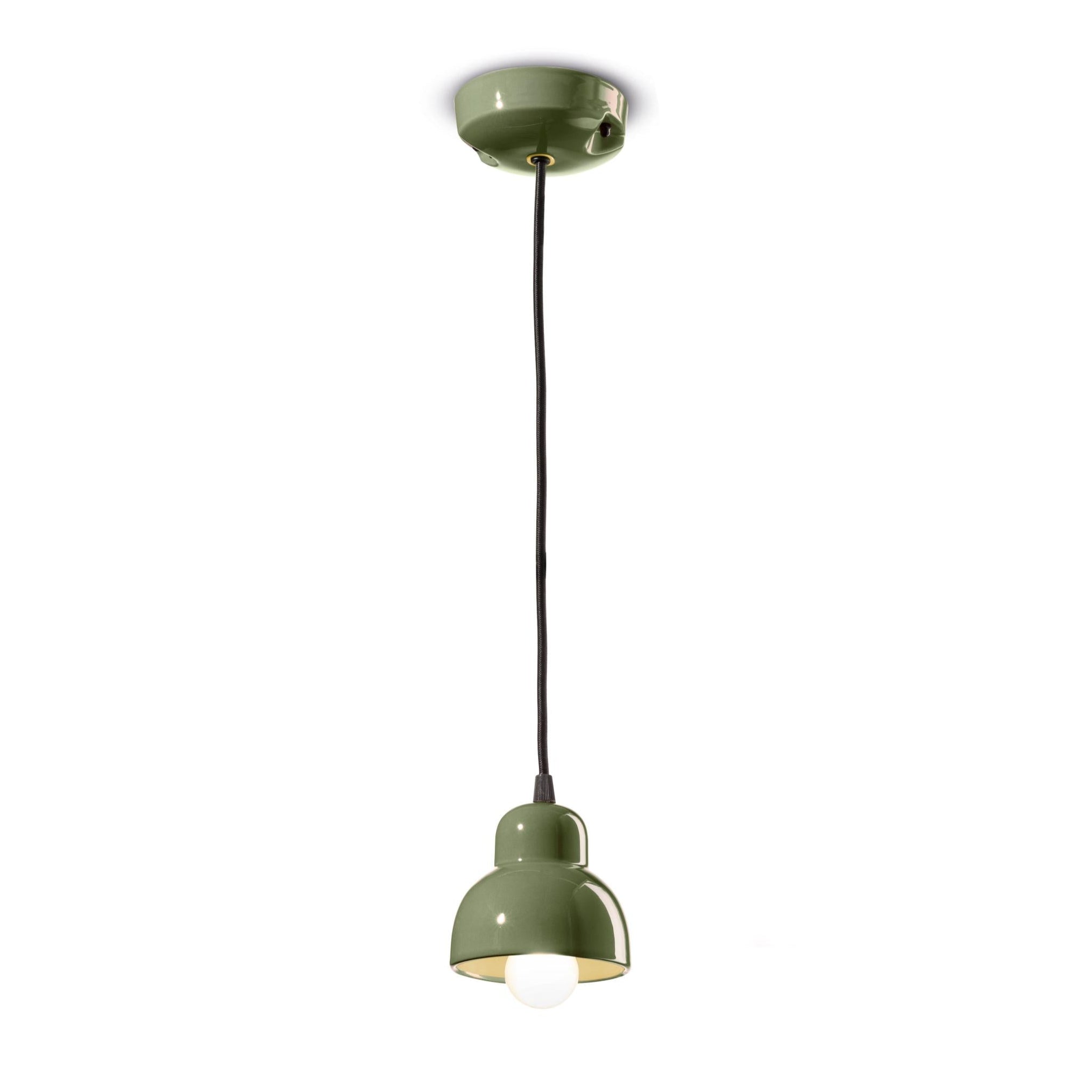 Keramische Pendelleuchte BERIMBAU salbei