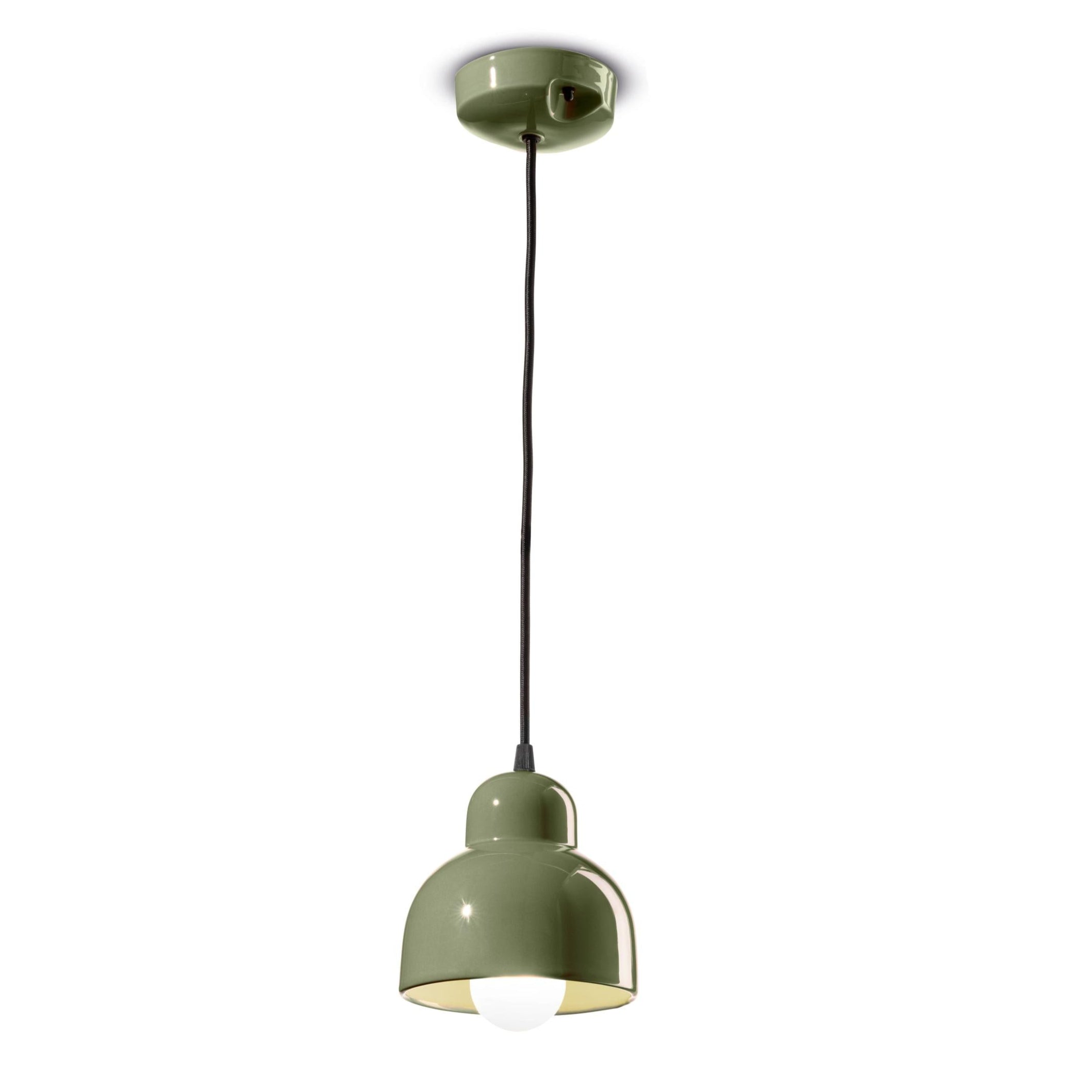 Keramische Pendelleuchte BERIMBAU salbei