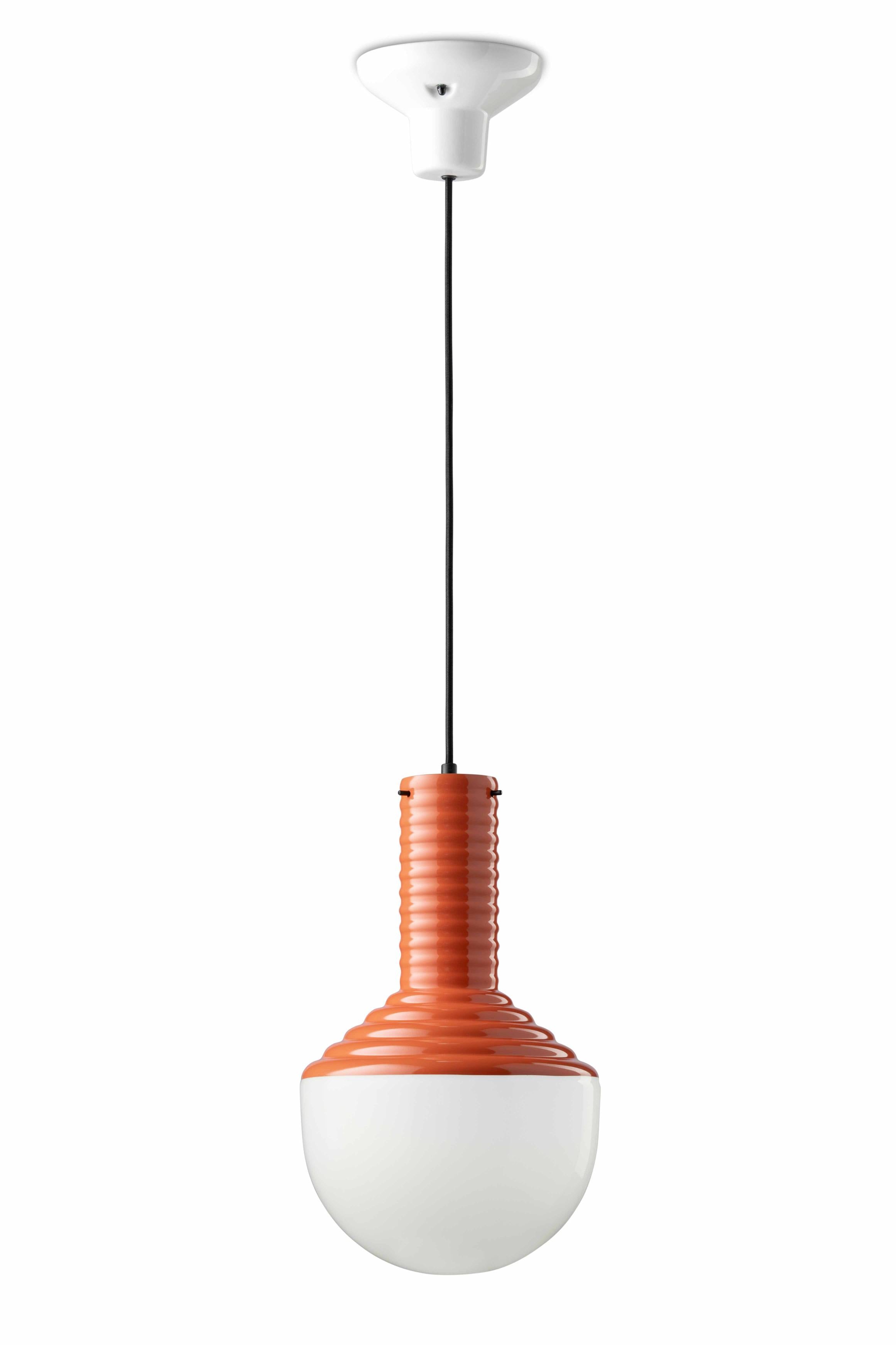 SELARÒN orange ceramic pendant lamp