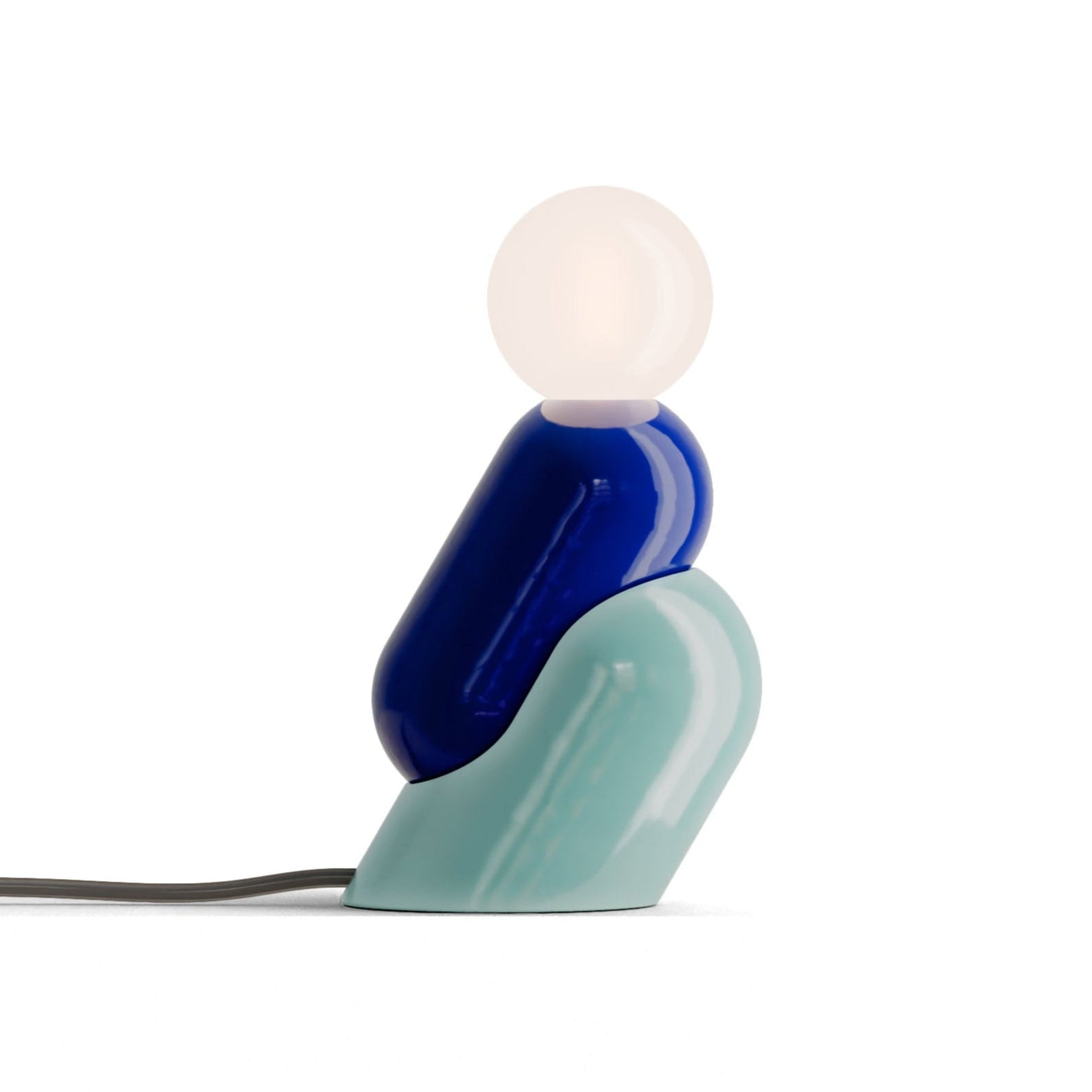 Keramik-Tischleuchte TATA Kobalt mit Blau