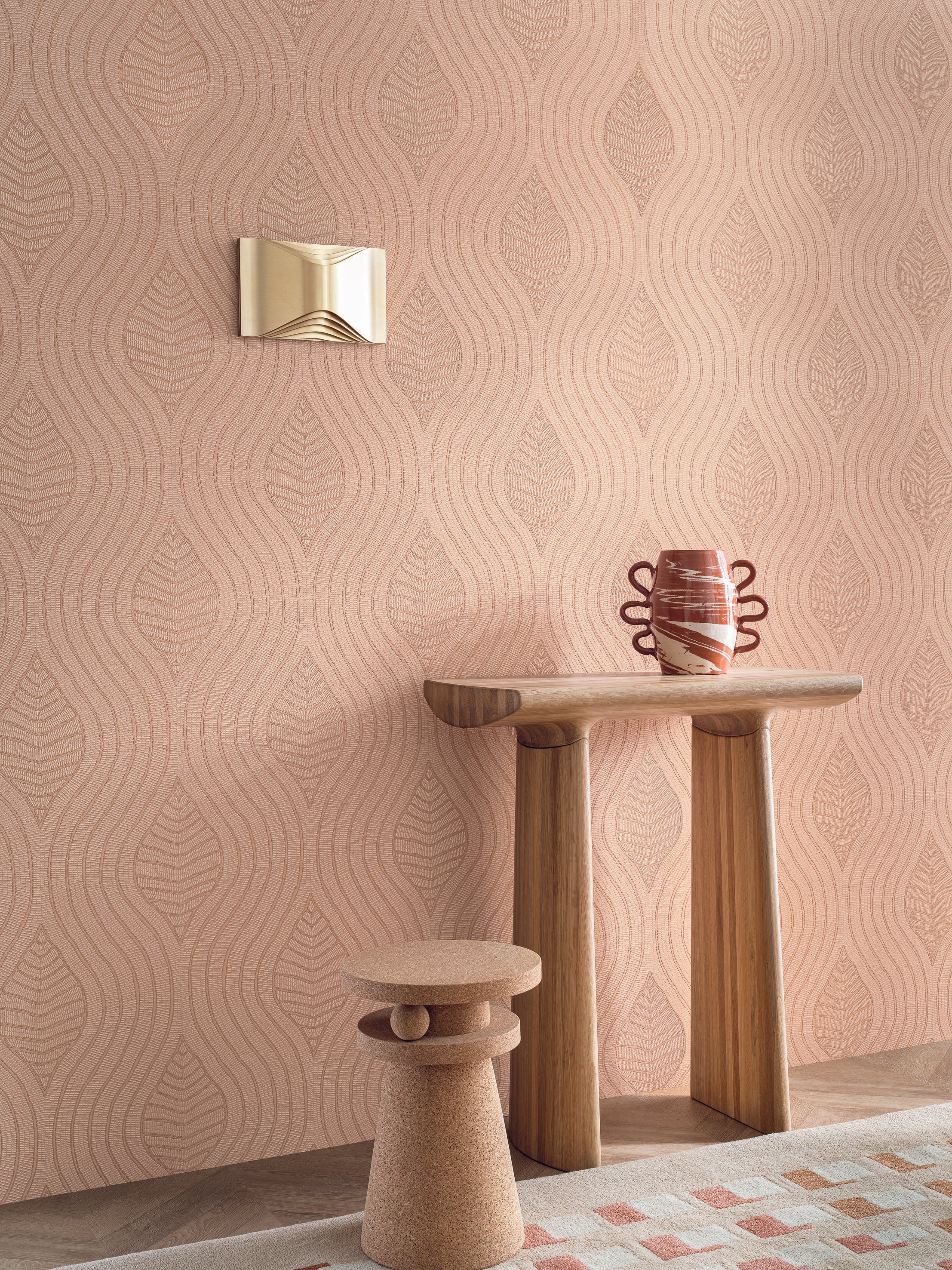 Structural Wallpaper BRODELIA PRALINE