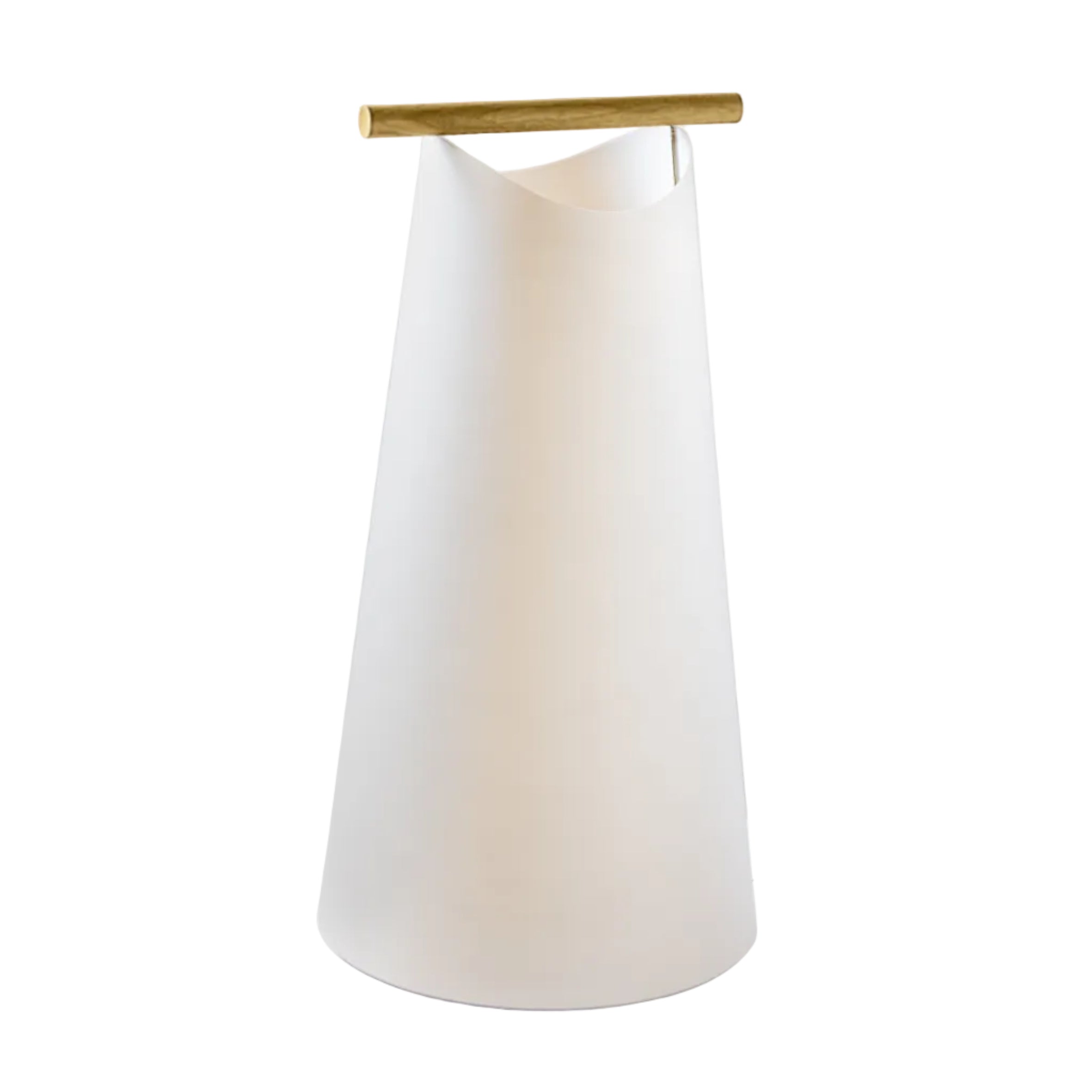 CATAY Floor Lamp in White with Oak Wood