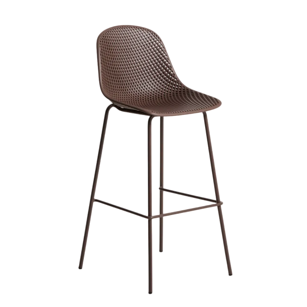 QUINBY Brown Garden Stool