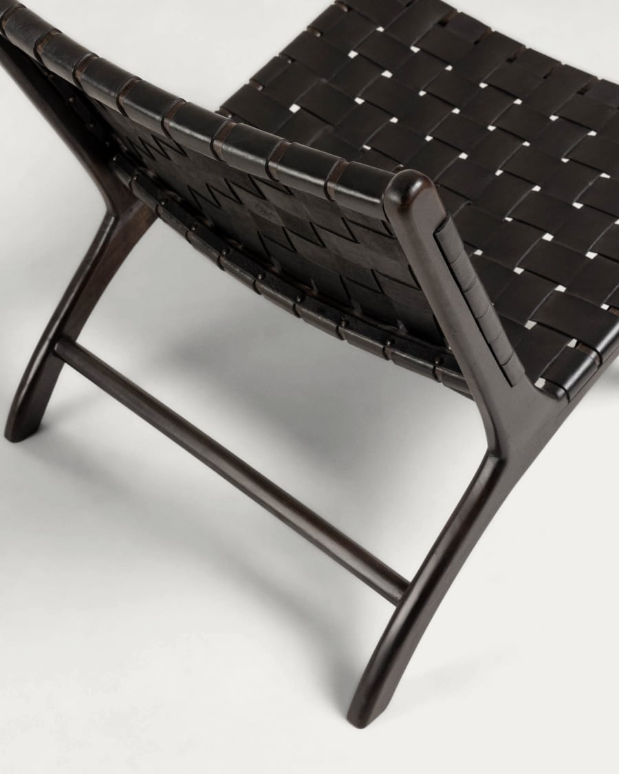 Calixt Sessel schwarzes Leder