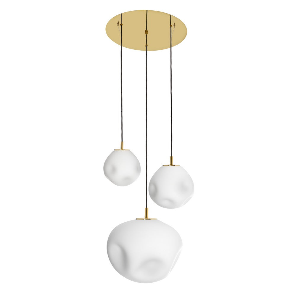 Three-Point Pendant Lamp CLOE Gold