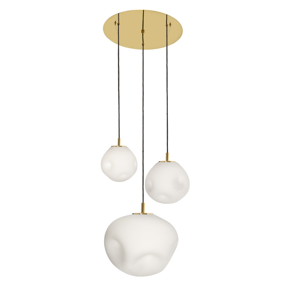 Three-Point Pendant Lamp CLOE Gold