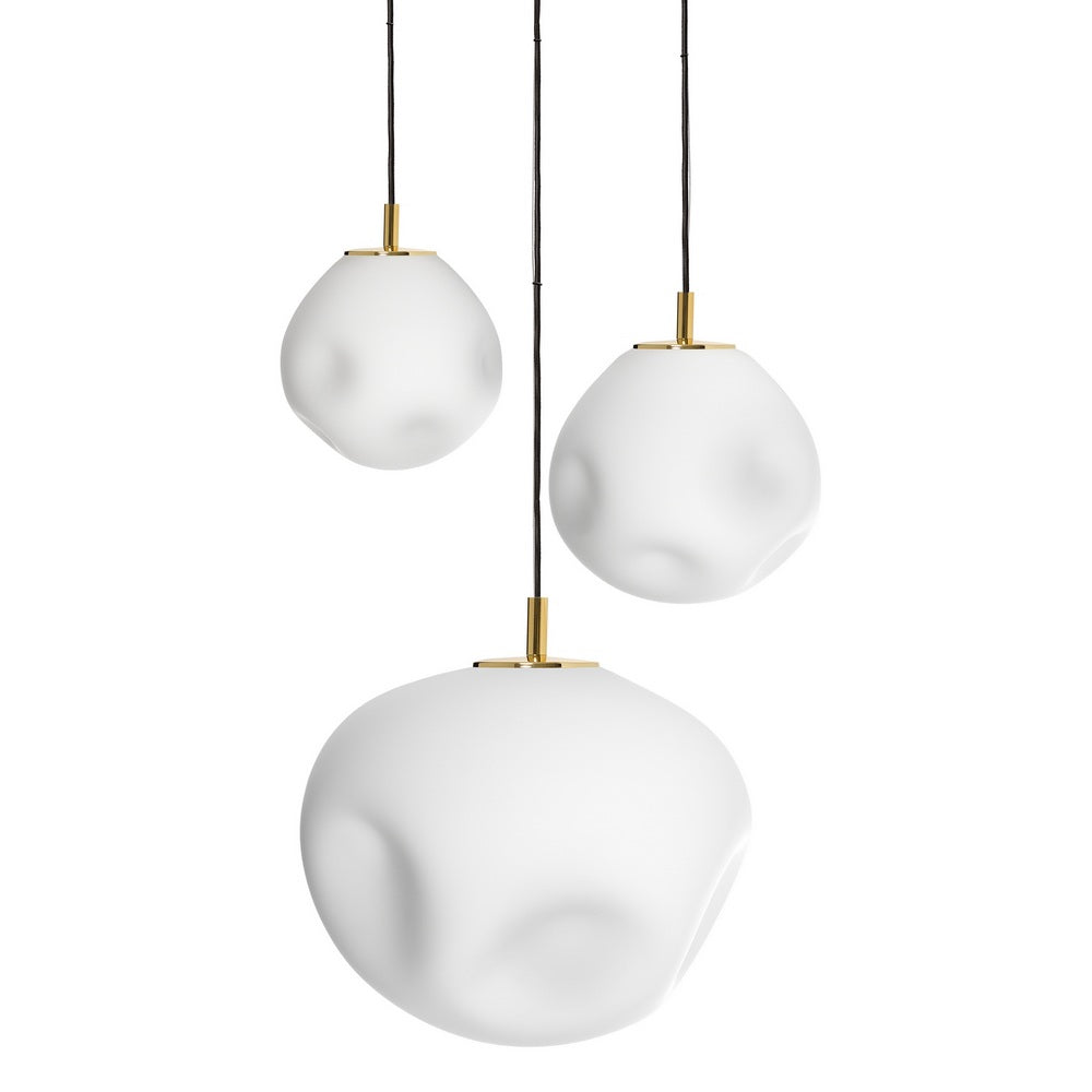 Three-Point Pendant Lamp CLOE Gold