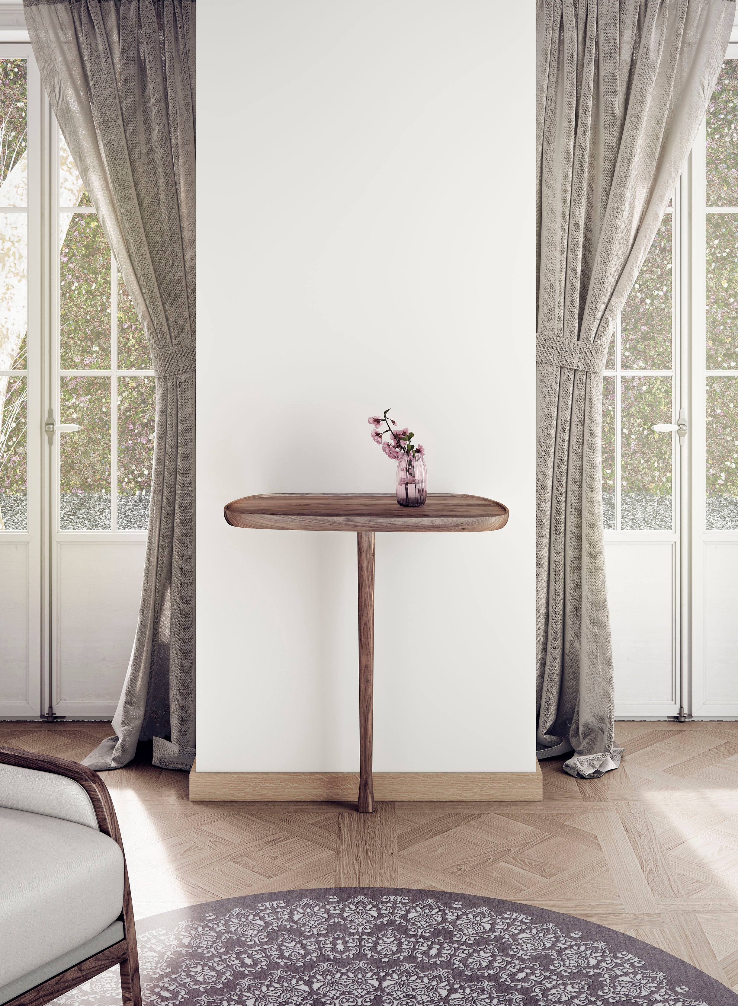 Wall Console Wood