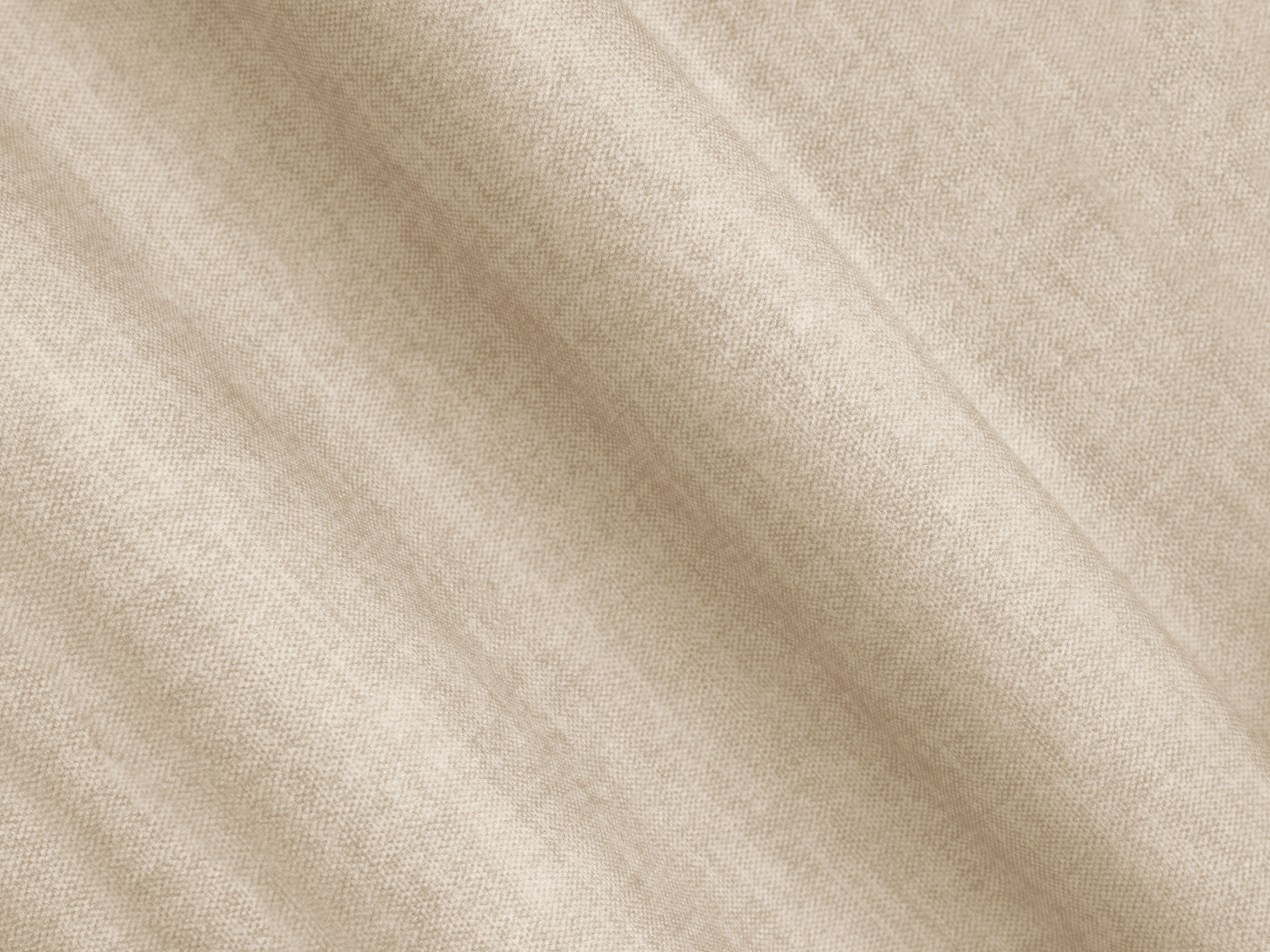 Sofa aus Samt 2-sitzig CAMPI hellbeige