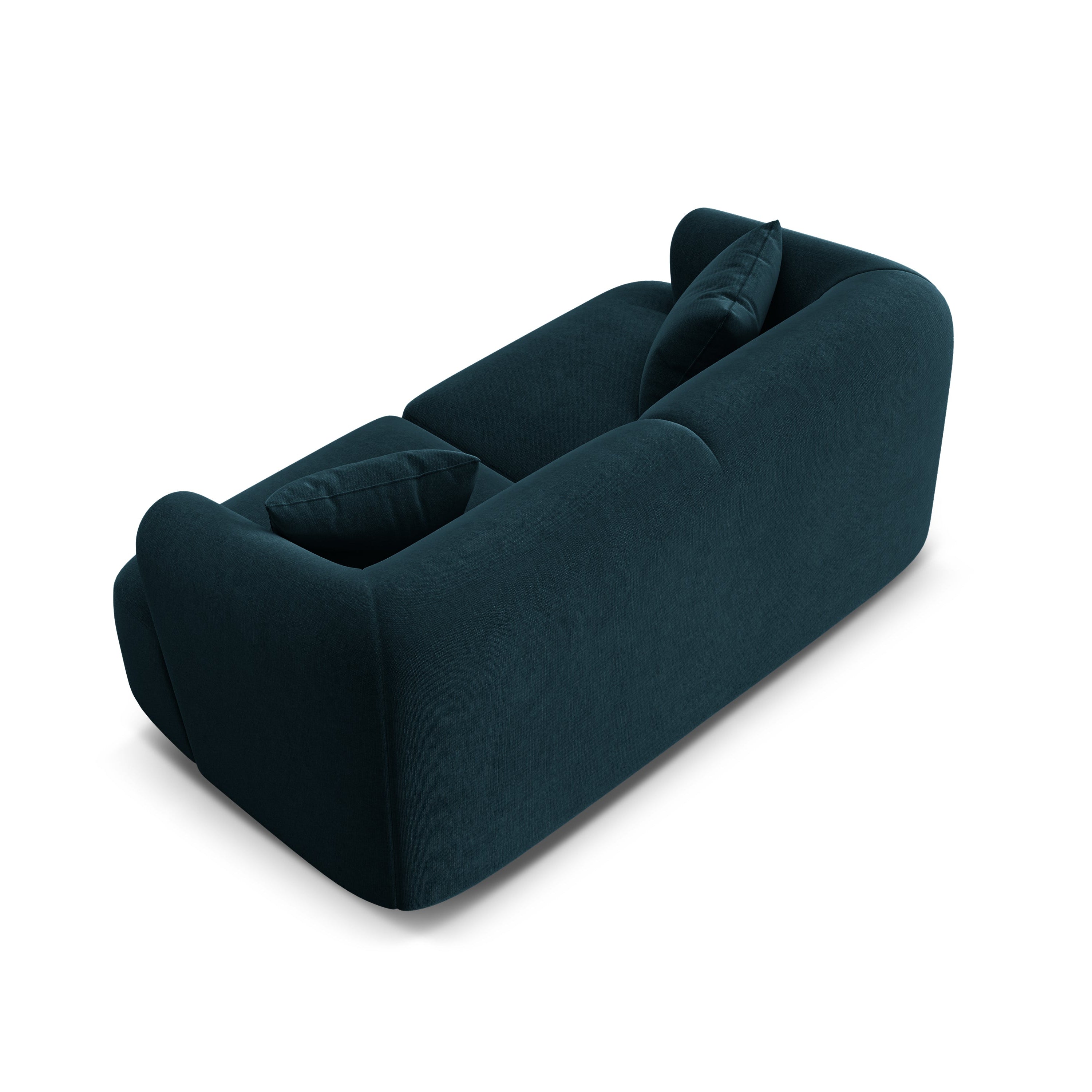 Velvet 2-Seater Sofa CAMPI Petrol