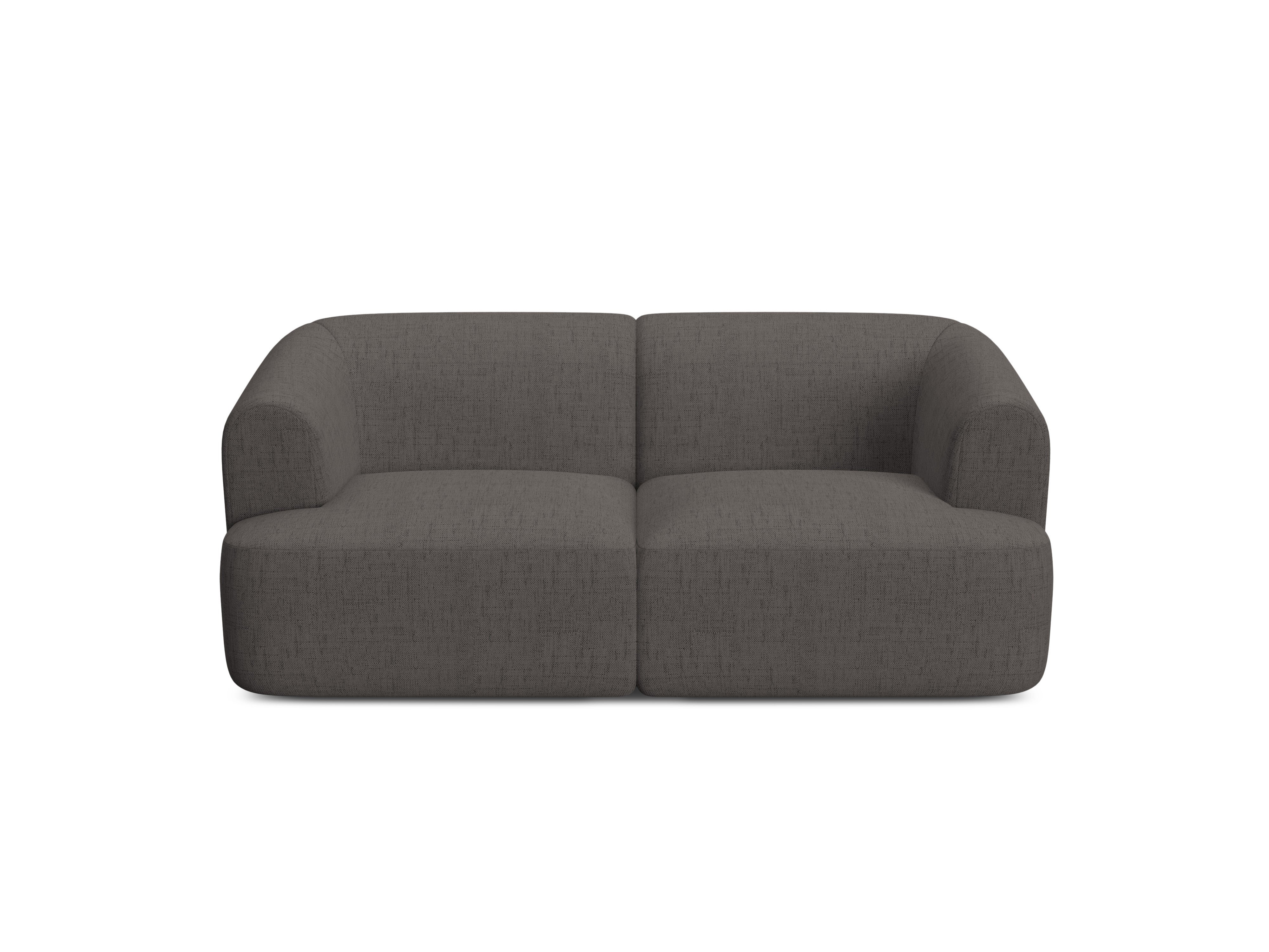 2-seater Sofa CAMPI gray chenille