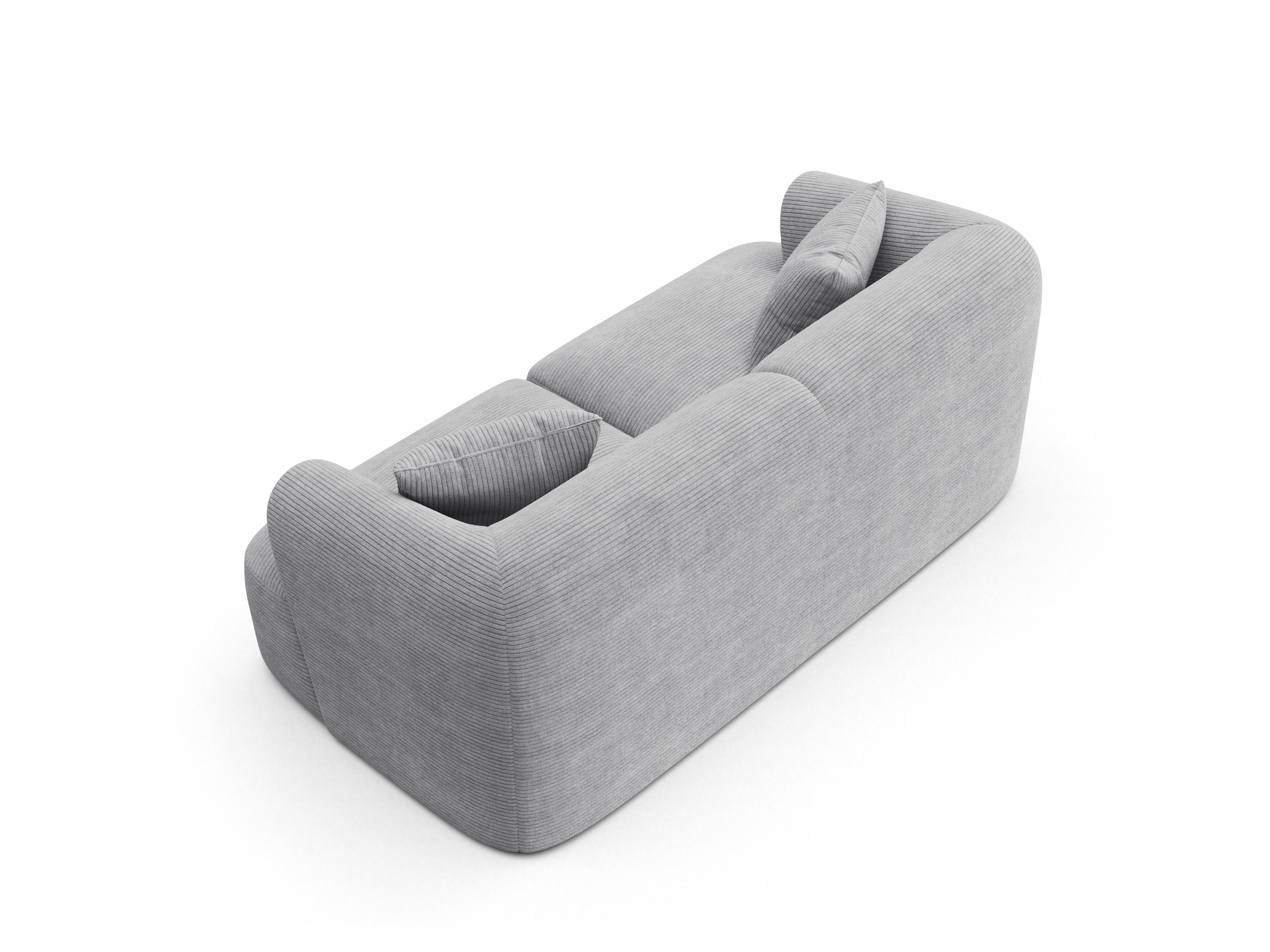 2-seater Sofa CAMPI light gray corduroy