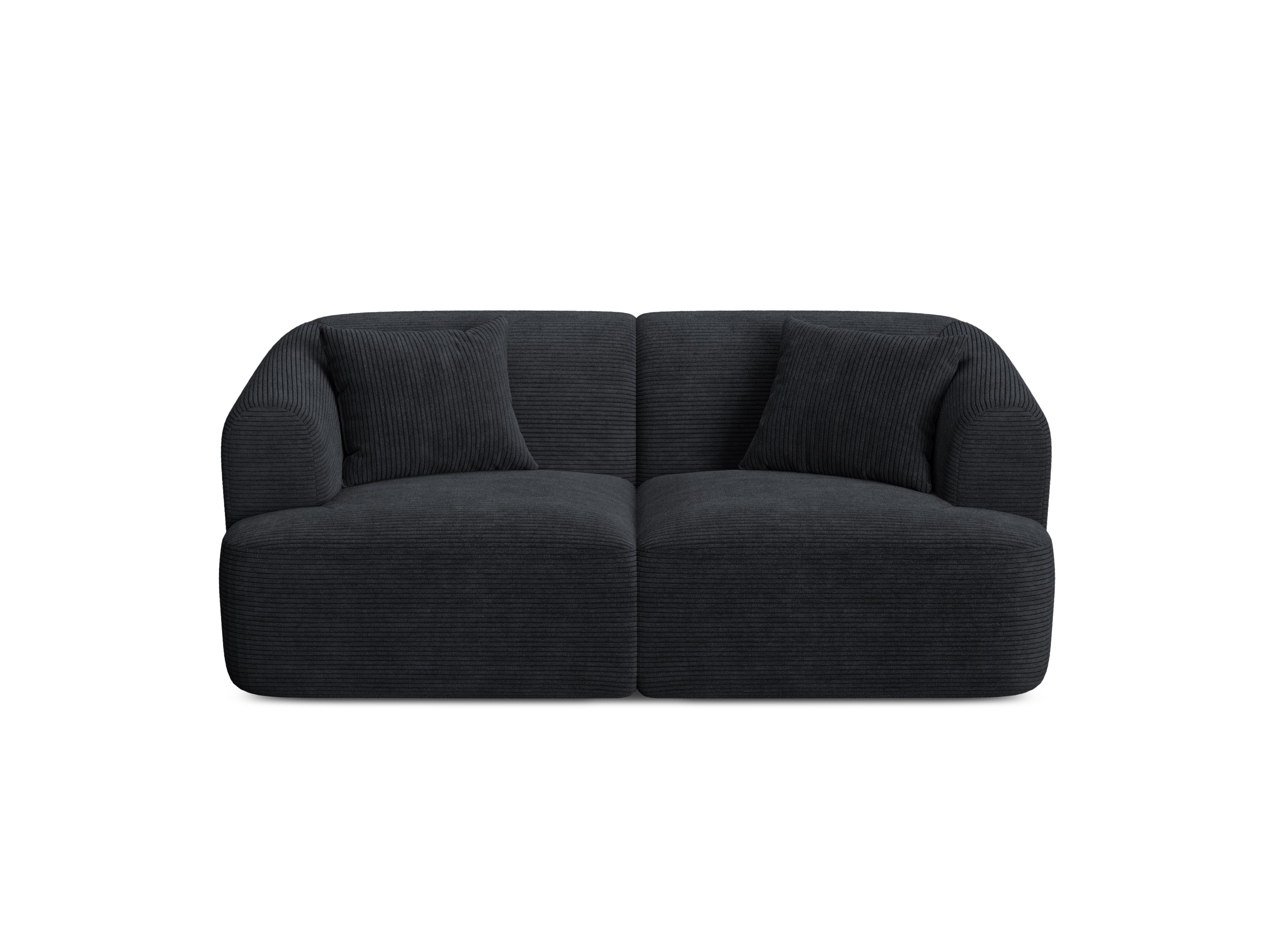 Sofa 2-sitzig CAMPI schwarzes Cord