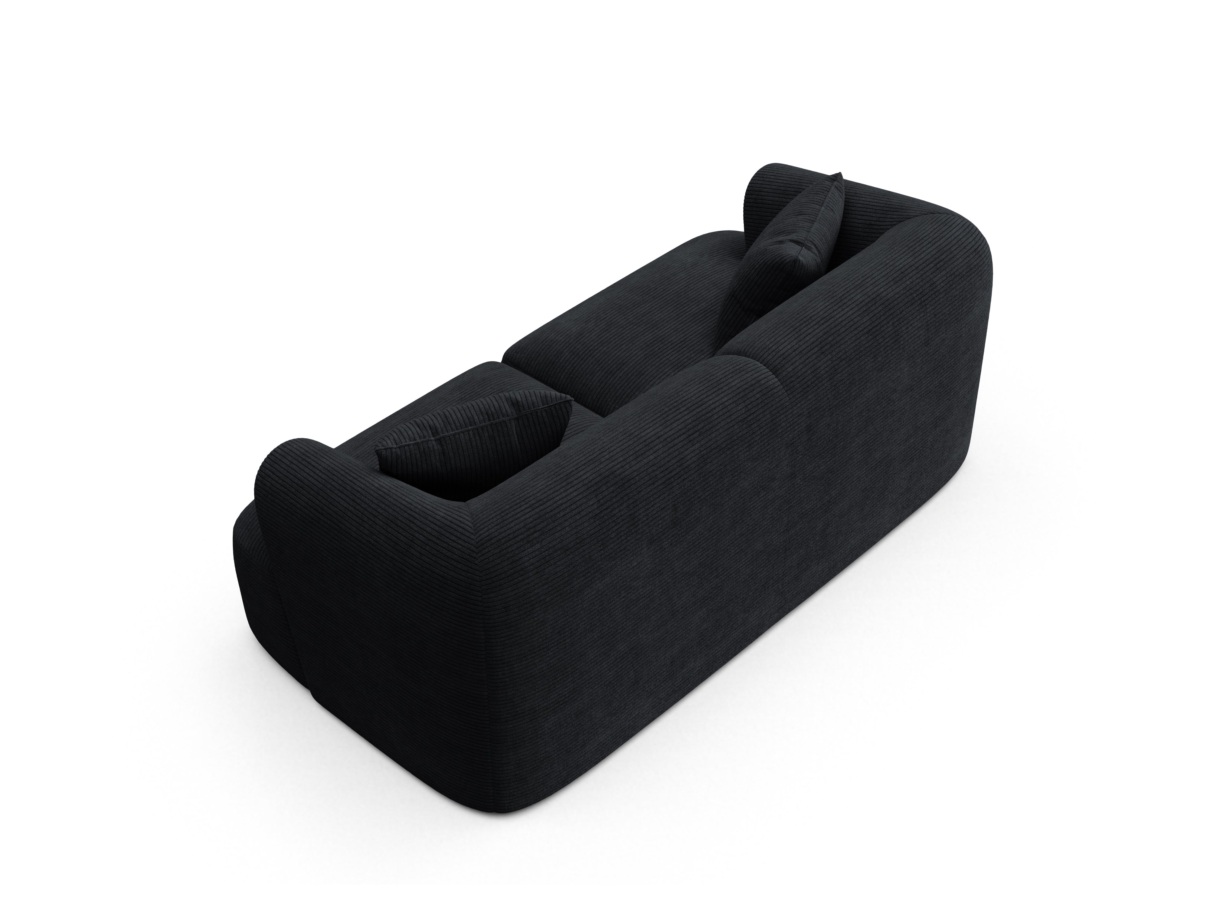 Sofa 2-sitzig CAMPI schwarzes Cord