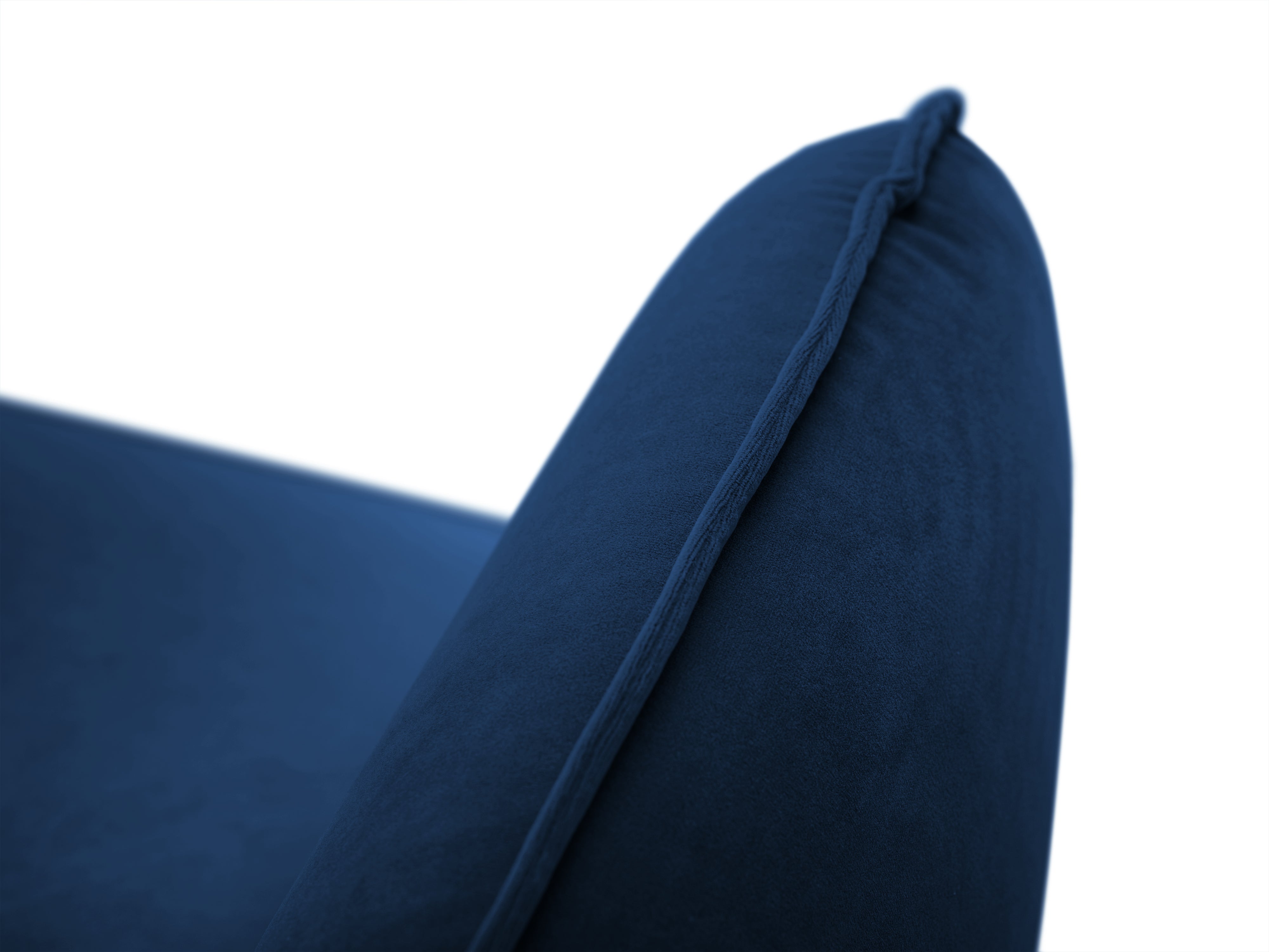 Velvet 2-seater Sofa VIENNA royal blue with a gold base