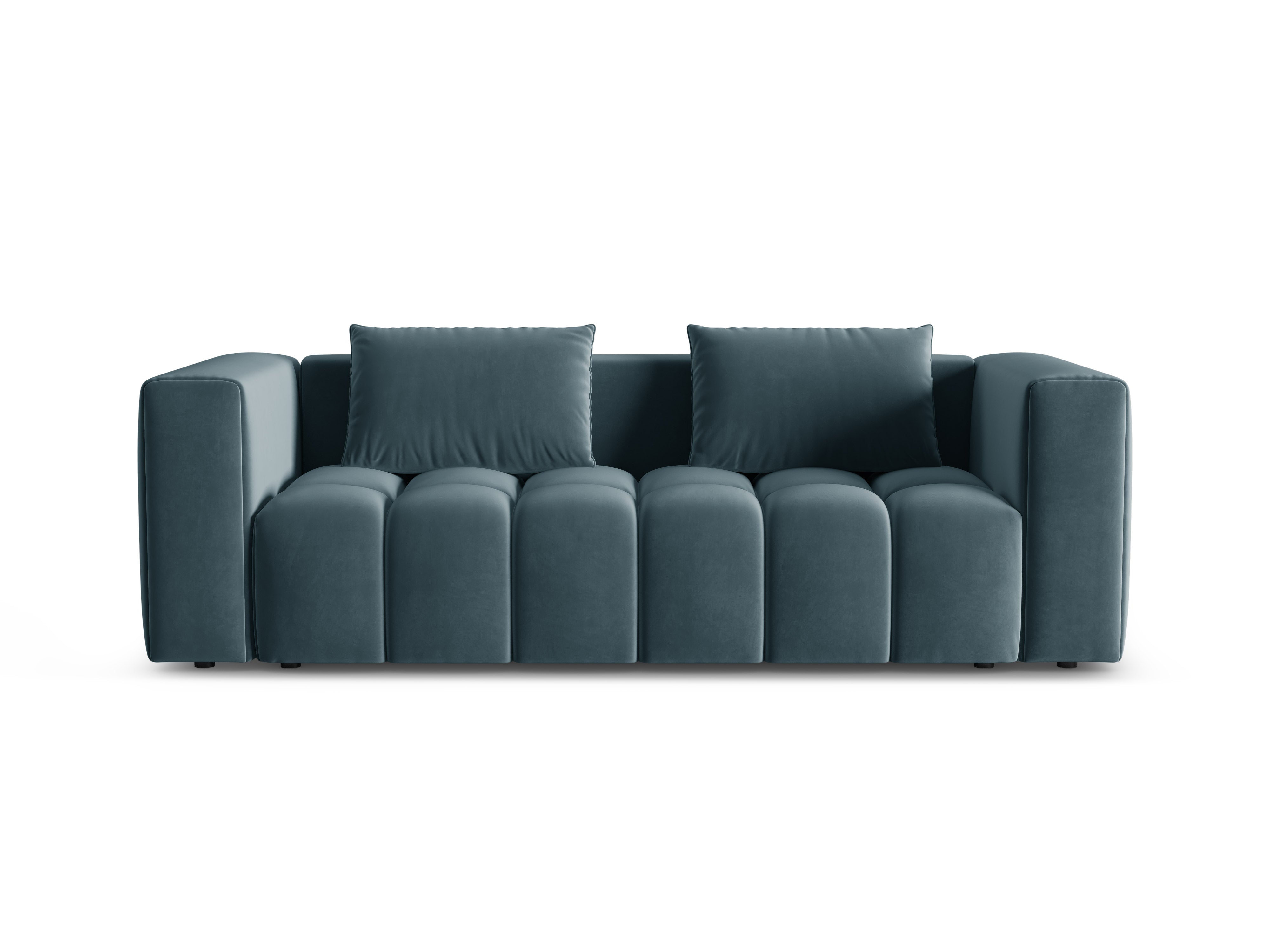 Velvet 3-Seater Sofa with Sleeping Function VERONA Blue
