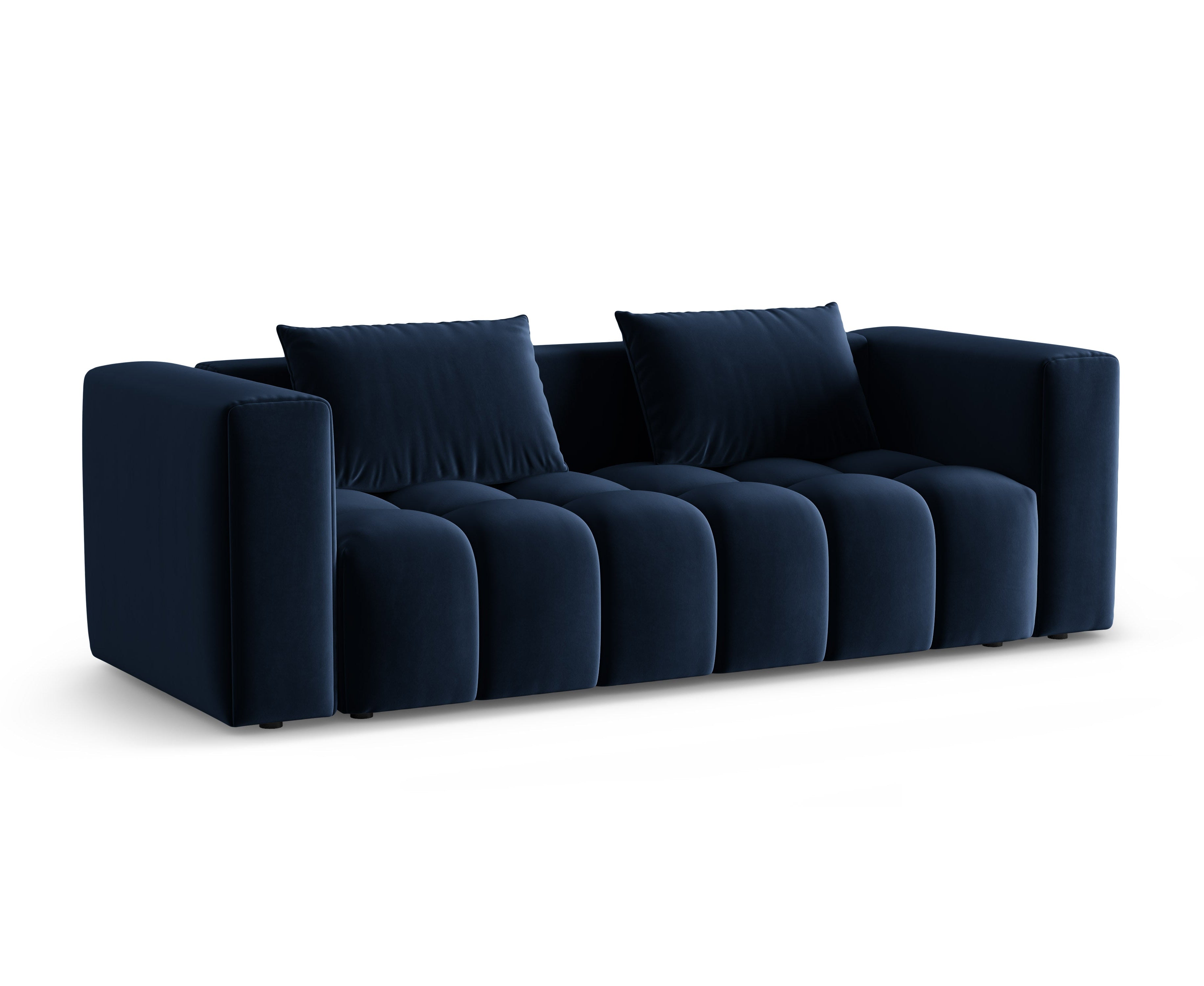 Velvet 3-Seater Sofa with Sleeping Function VERONA Royal Blue