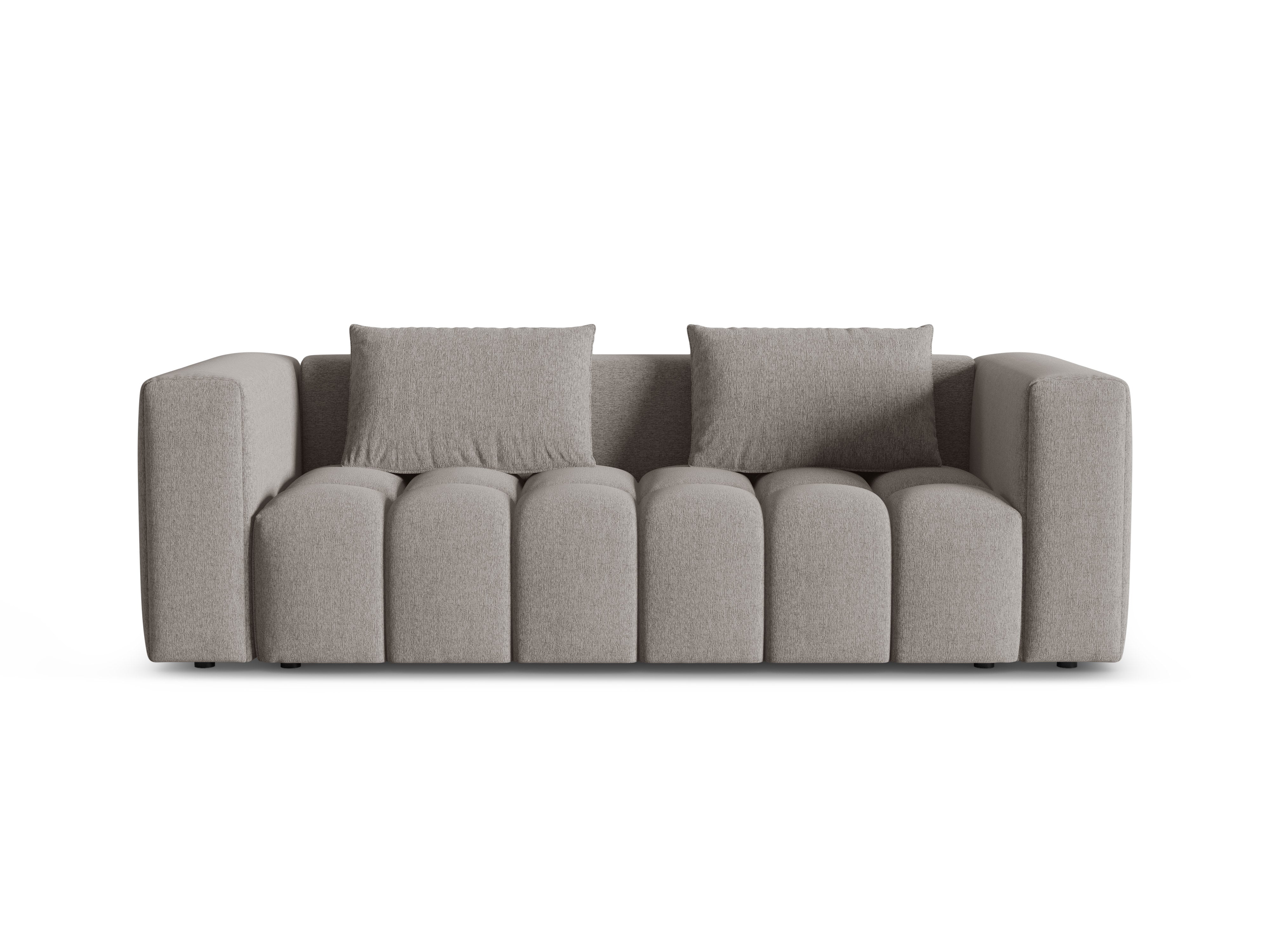 3-Seater Sofa with Sleeping Function VERONA Warm Gray