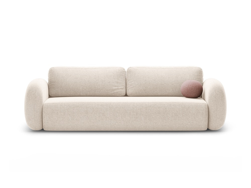 Sofa with sleeping function 3-seater TONALE light beige