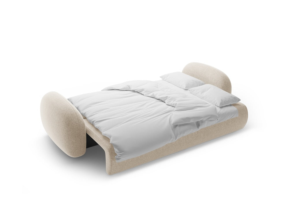 Sofa mit Schlaffunktion 3-sitzig TONALE sandfarben