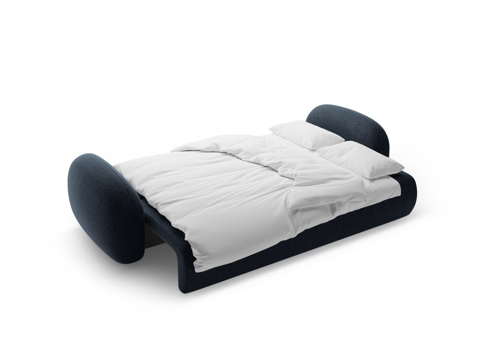 Sofa with sleeping function 3-seater TONALE navy blue