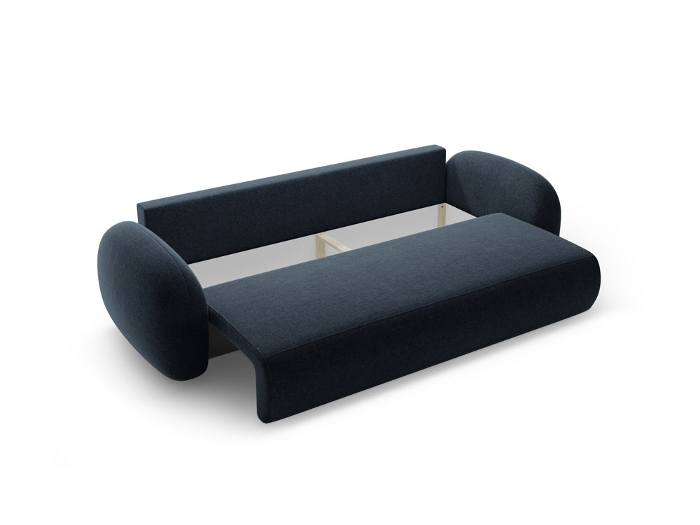 Sofa with sleeping function 3-seater TONALE navy blue