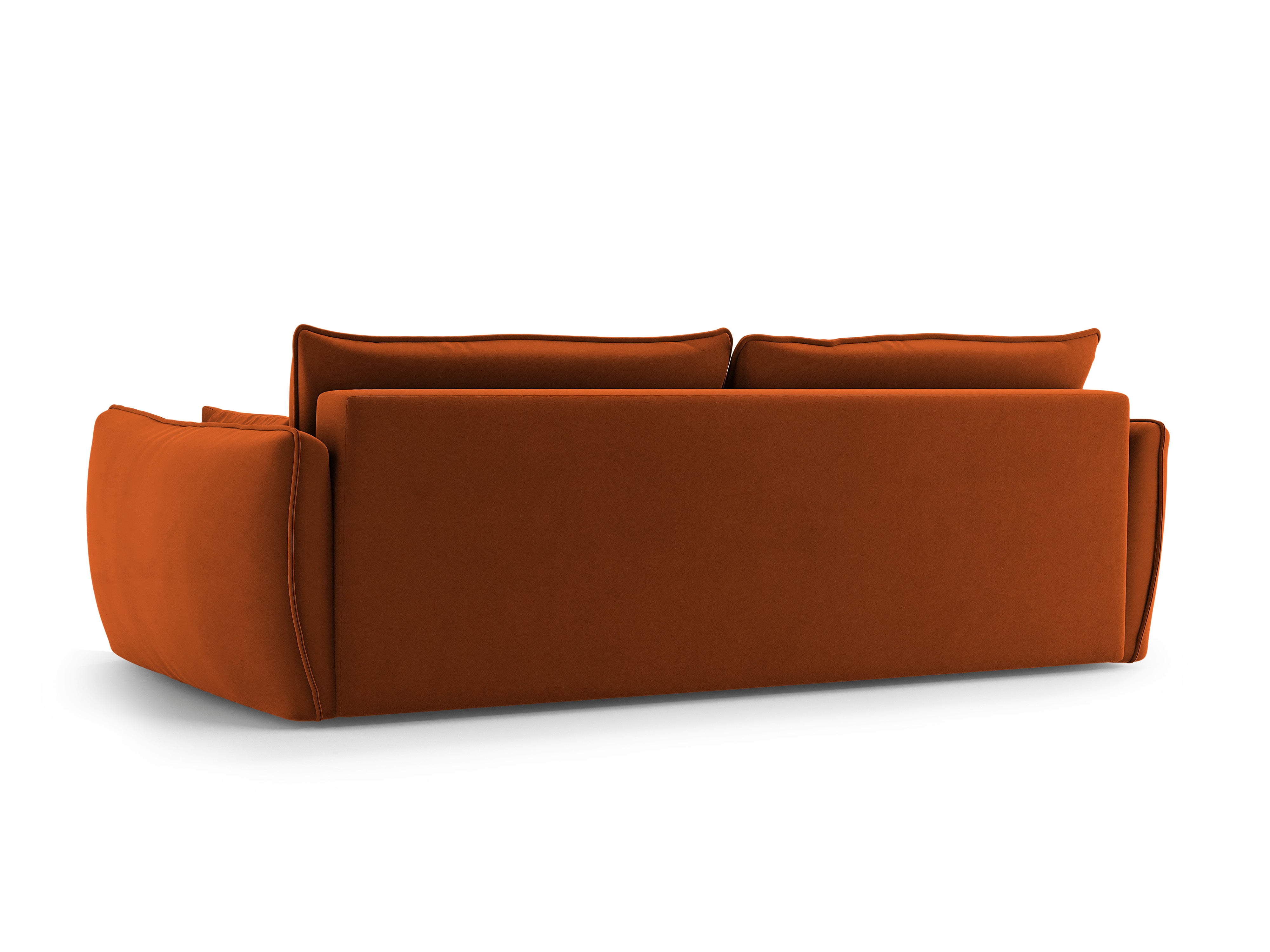 Samtsofa mit Schlaffunktion MATERA Ziegel
