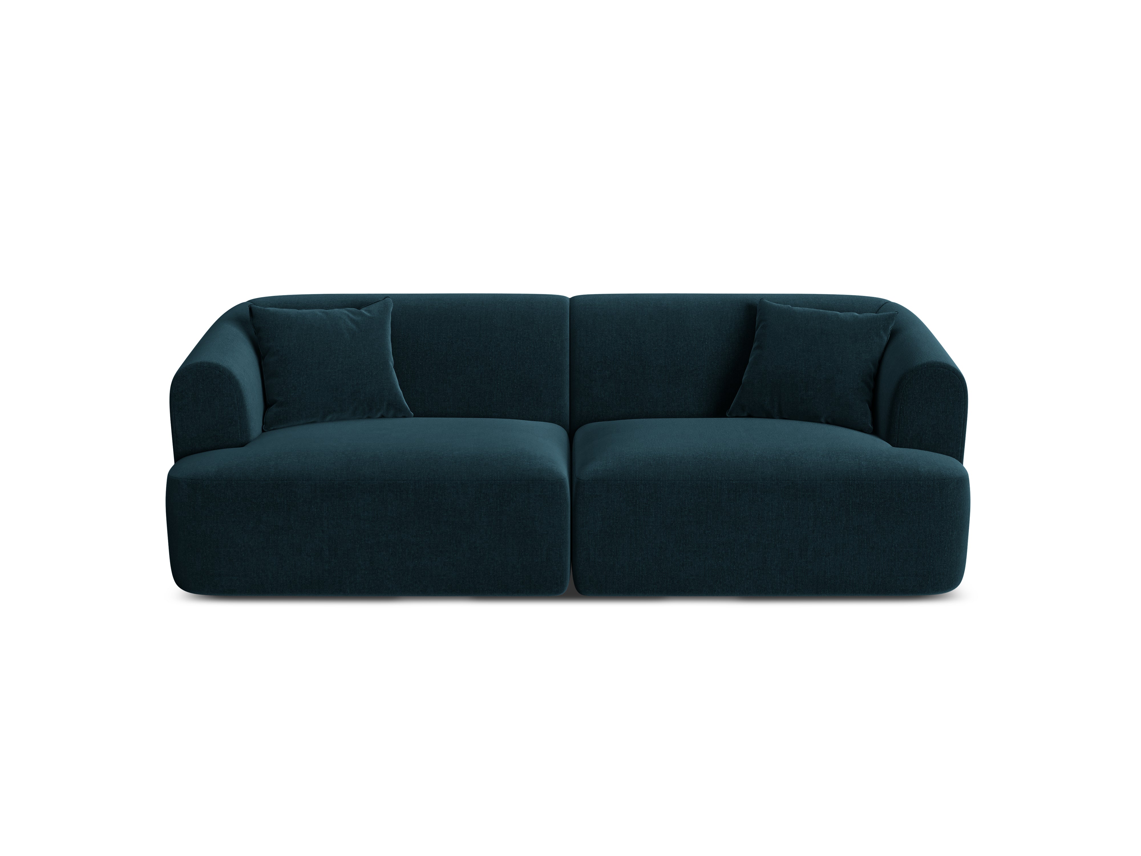 Sofa aus Samt 3-sitzig CAMPI petrol