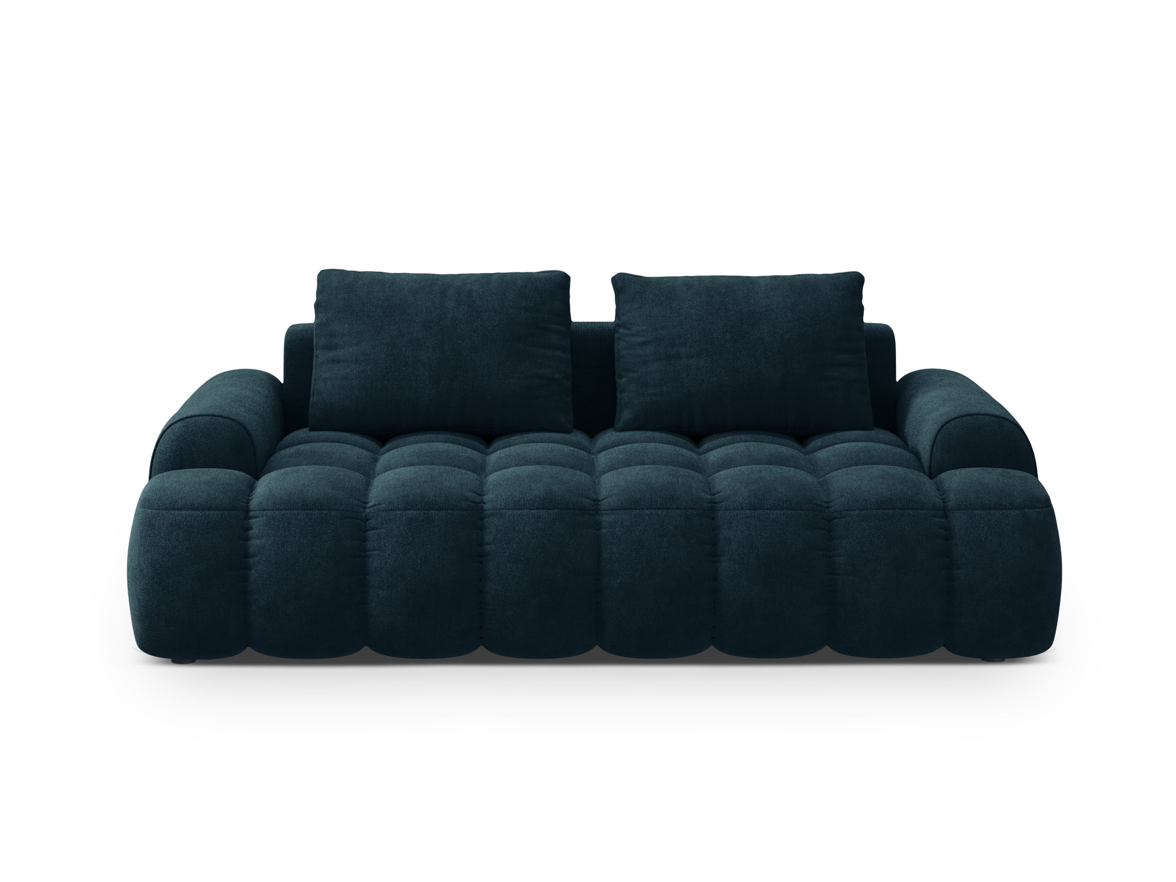 Velvet 3-Seater Sofa LINZ Petrol