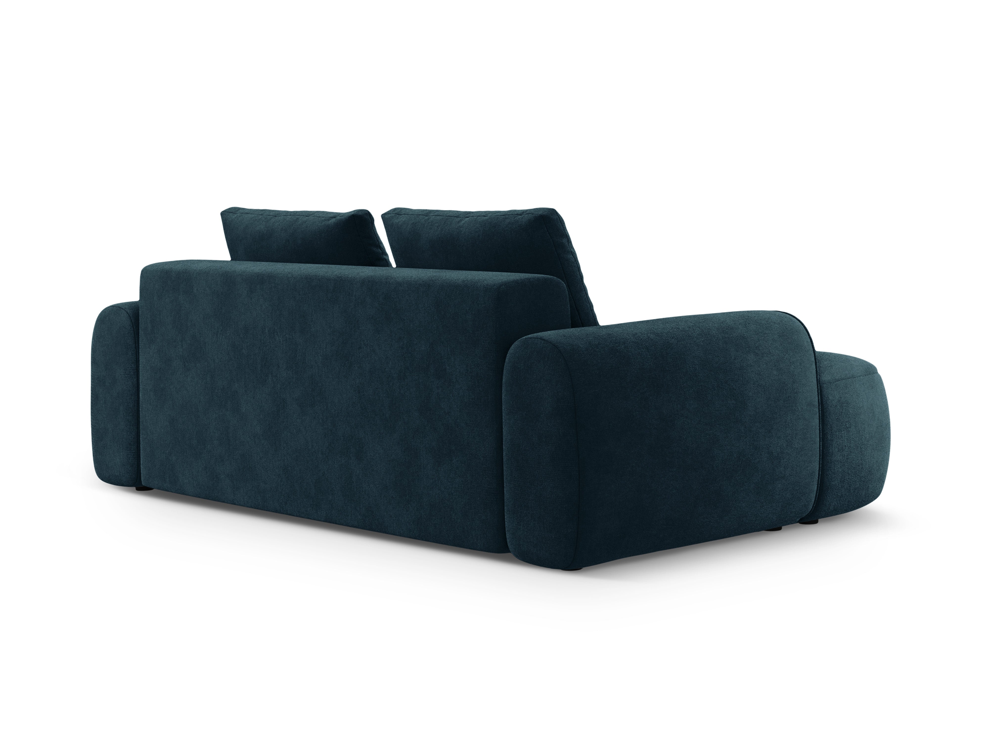 Velvet 3-Seater Sofa LINZ Petrol