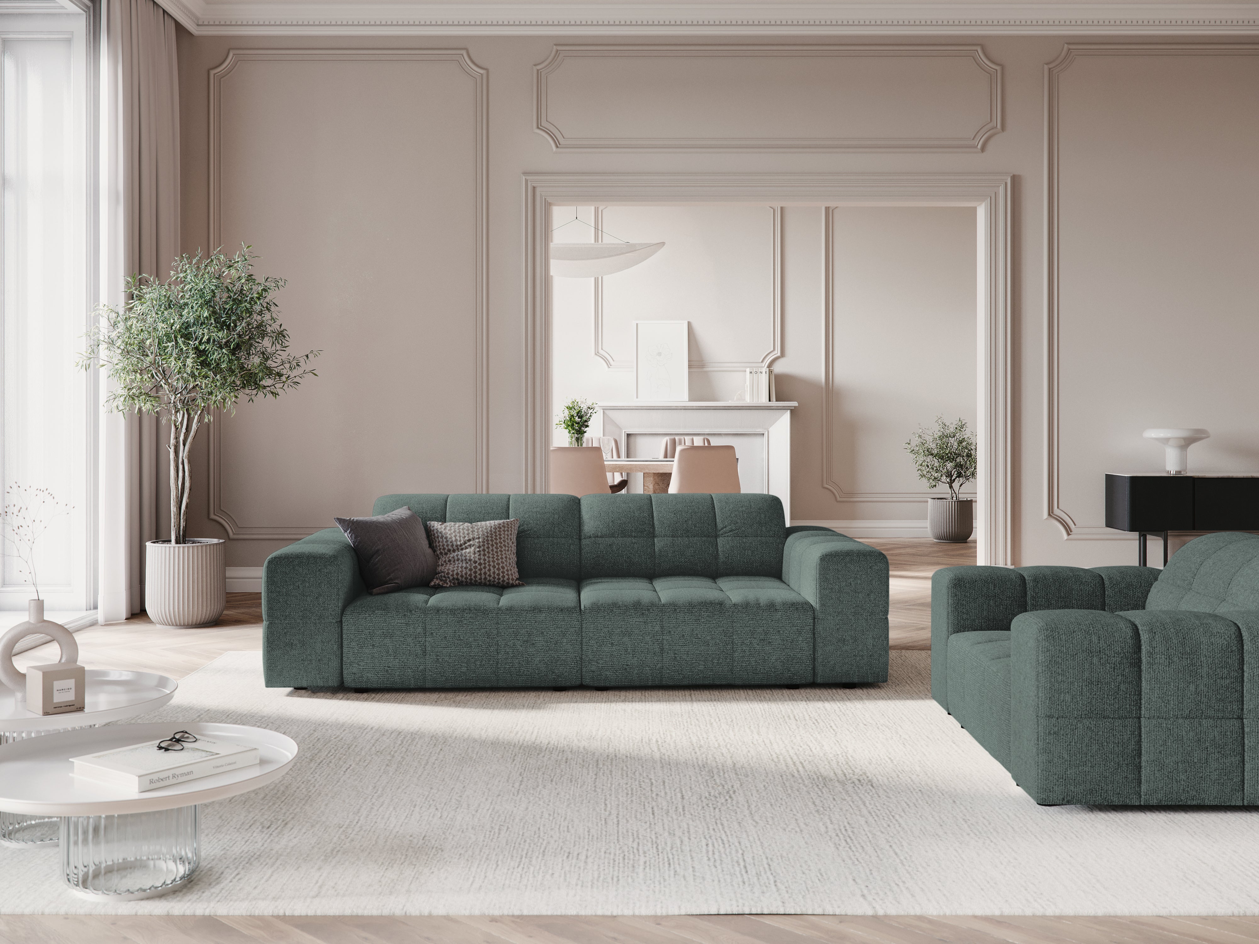Chicago Petrol Szenil 3-person sofa