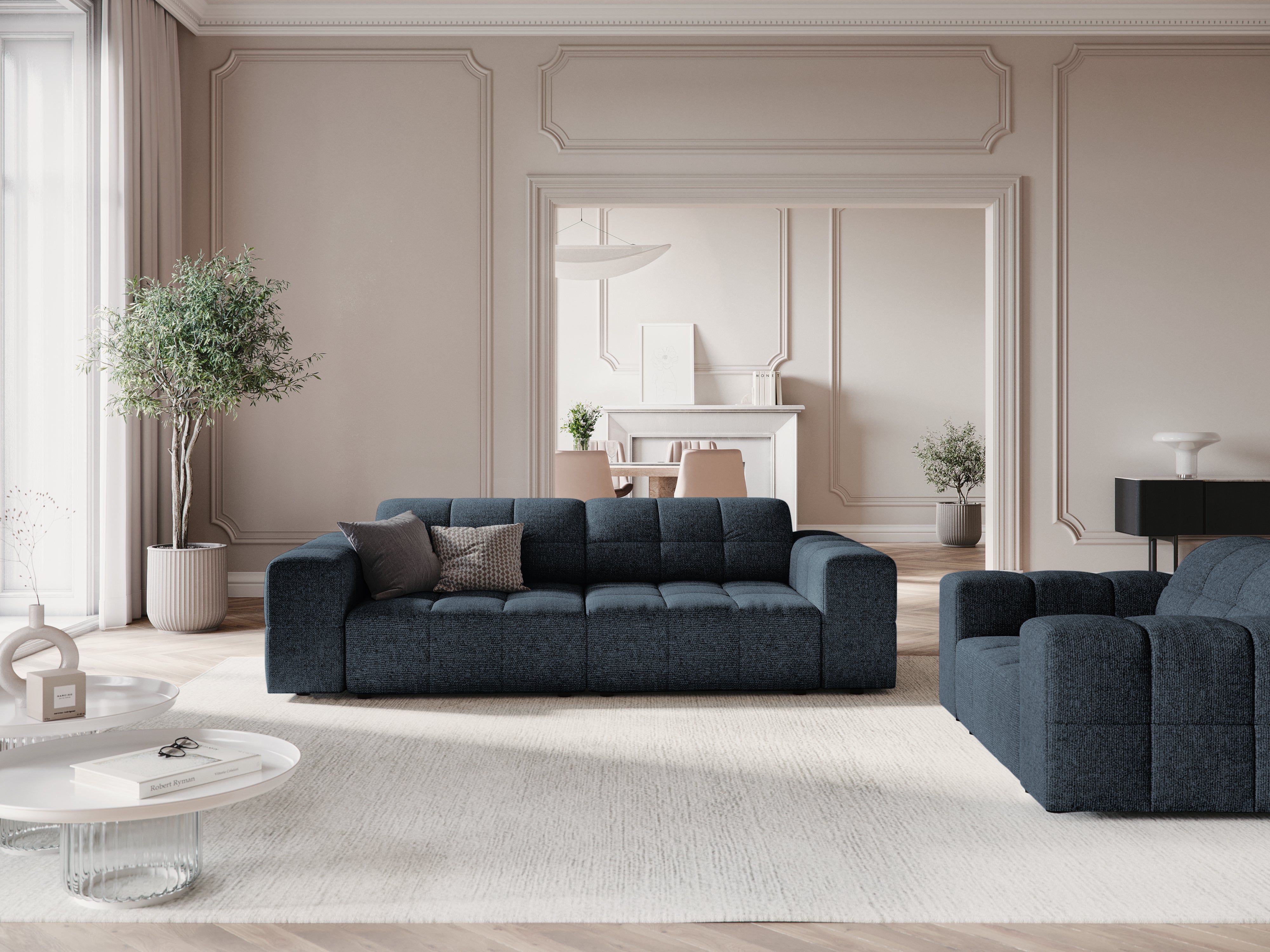 Chicago blue sofa sofa
